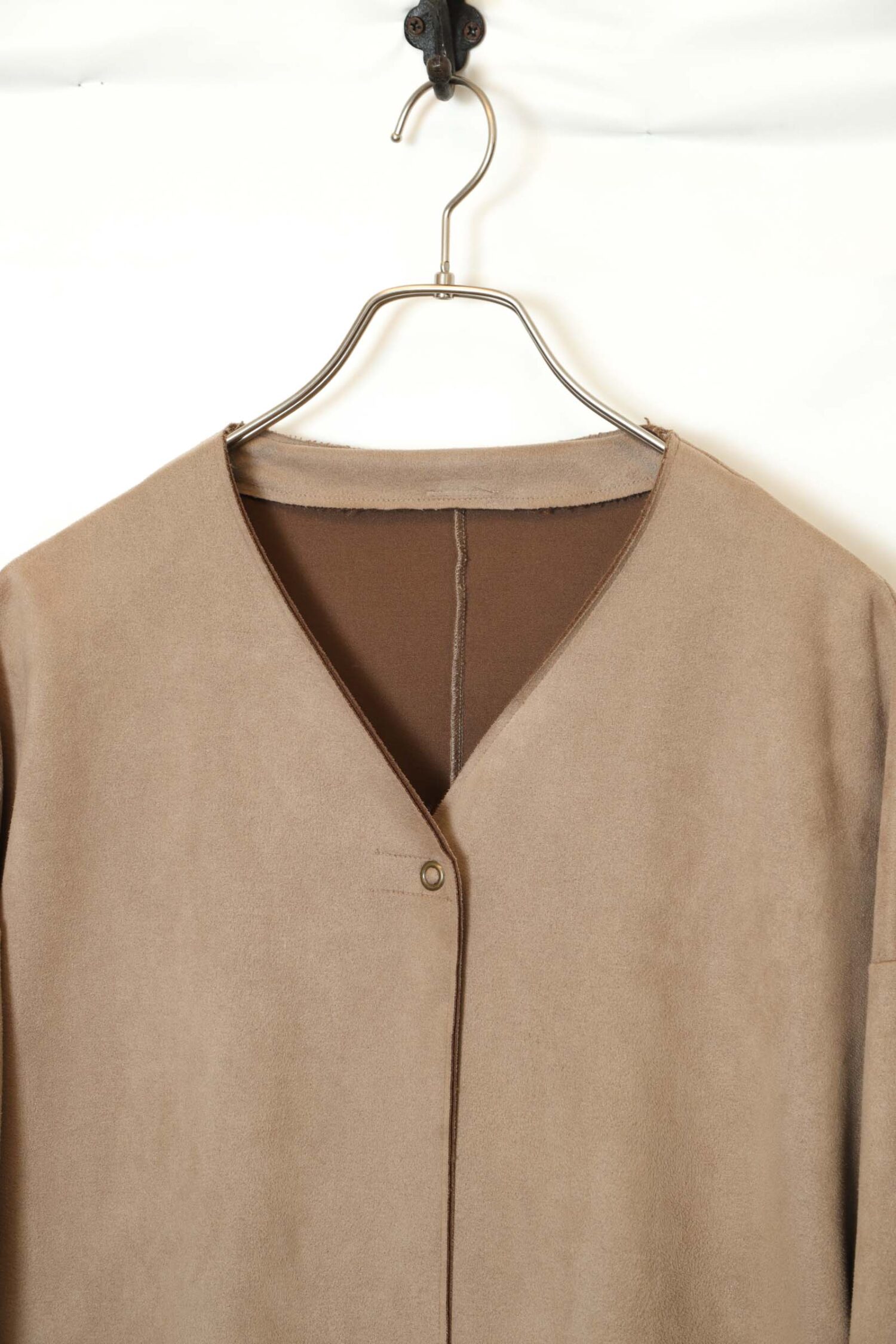 Alternative view of VINTAGE FAKE SUEDE COAT/XL
