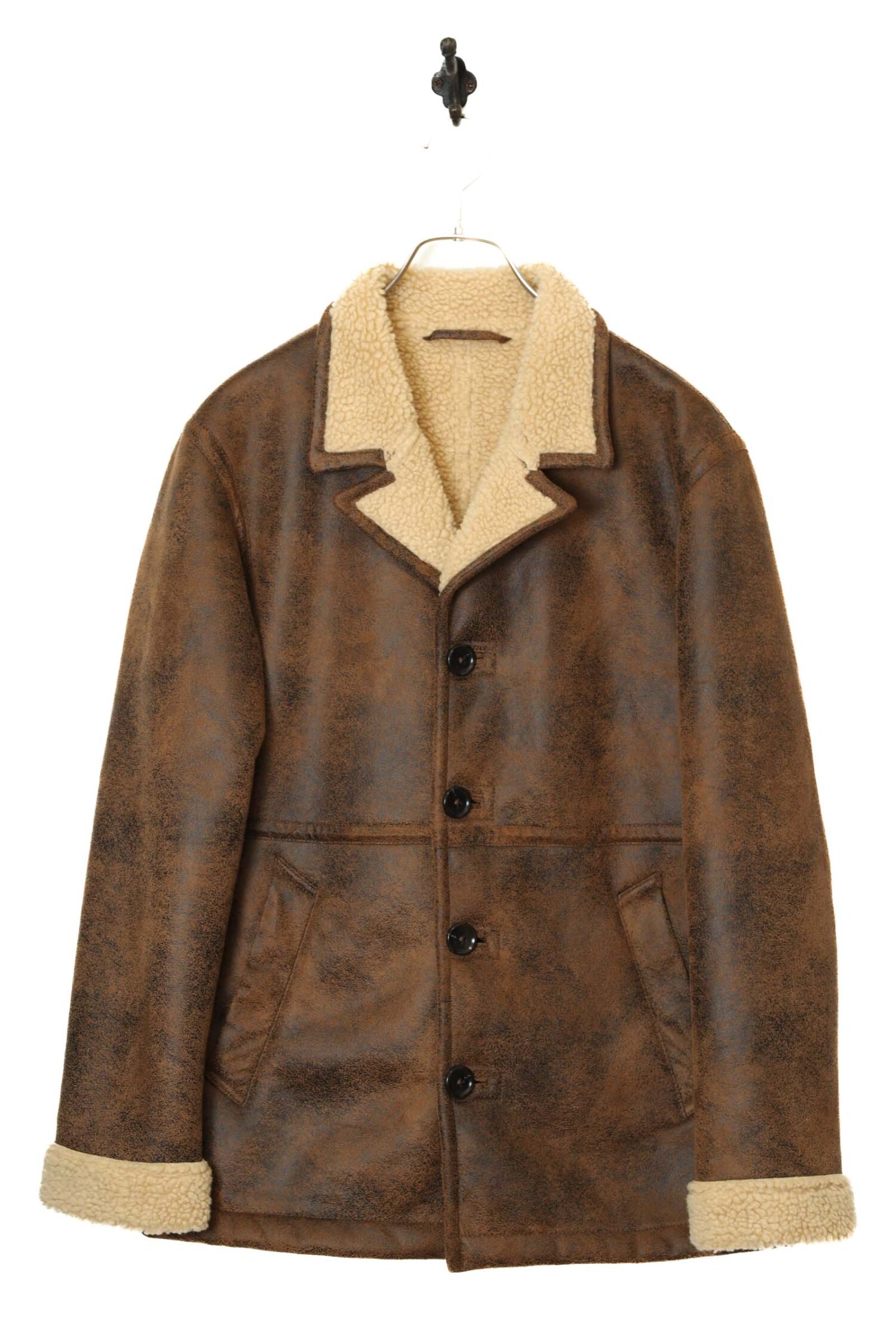 VINTAGE FAKE MOUTON JACKET/M