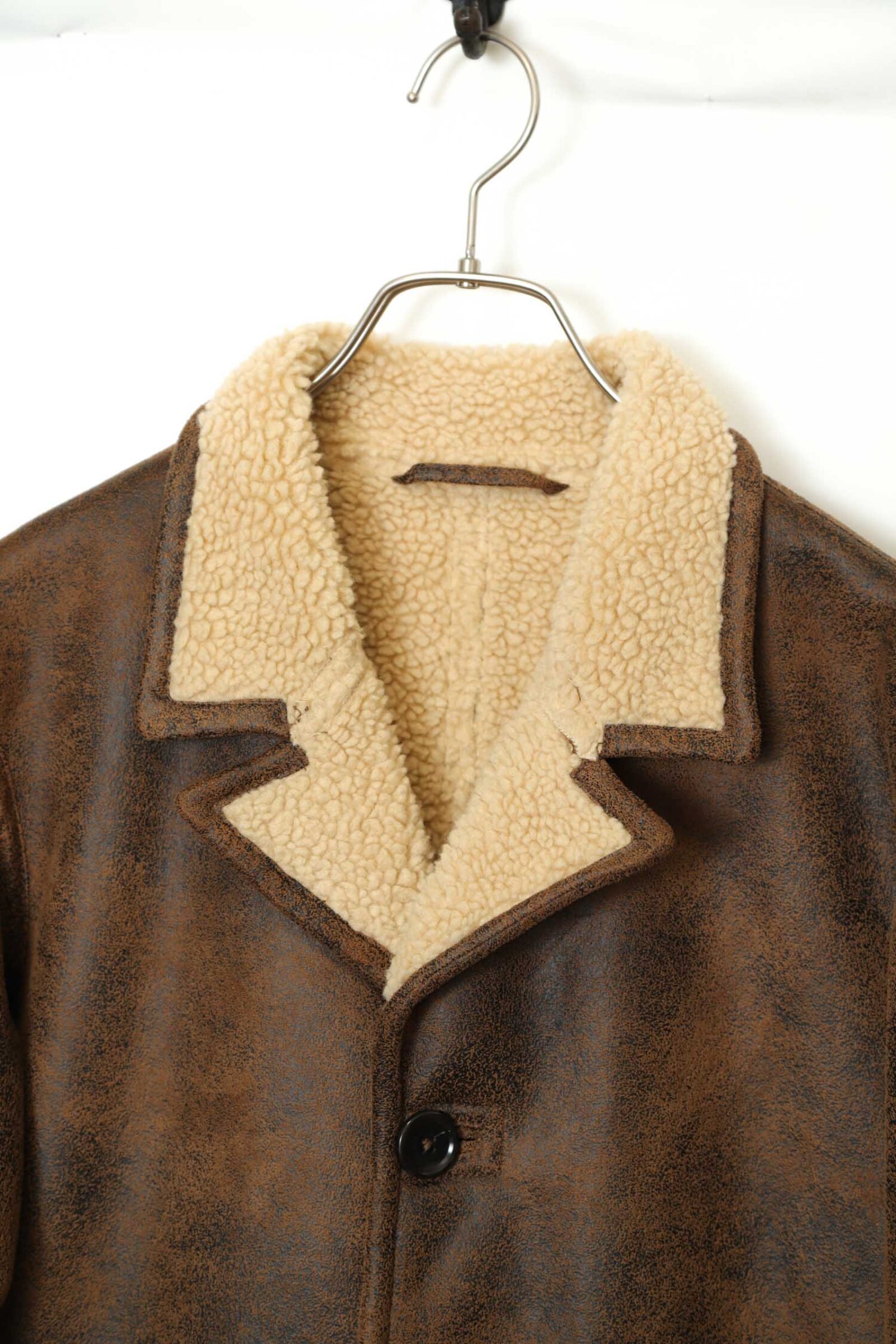 Alternative view of VINTAGE FAKE MOUTON JACKET/M