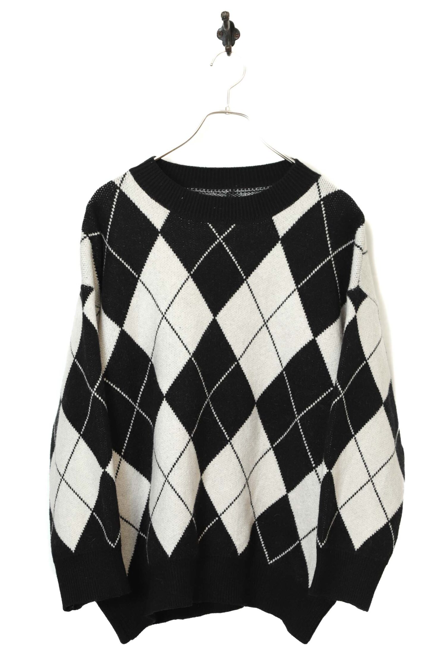 VINTAGE PATTERN KNITED SWEATER/XL