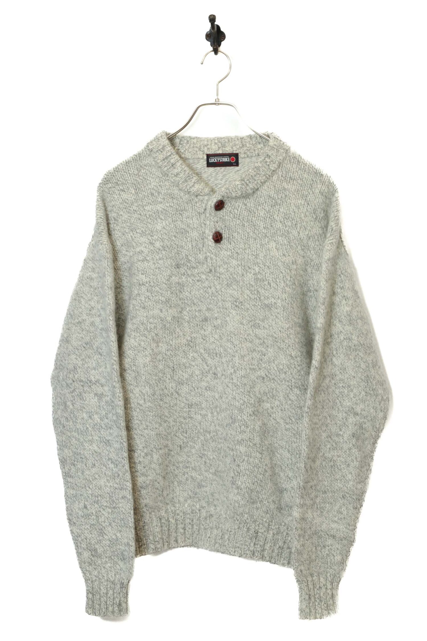 USED LUCKY STRAIKE KNITED PULL-OVER SWEATER/L