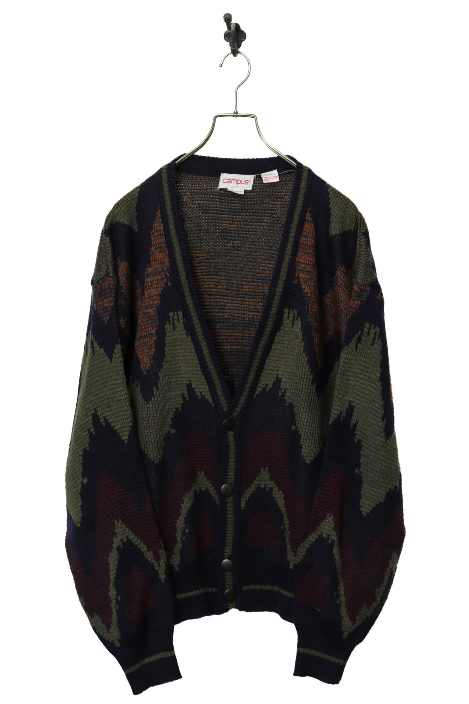 VINTAGE KNITED CARDIGAN/L