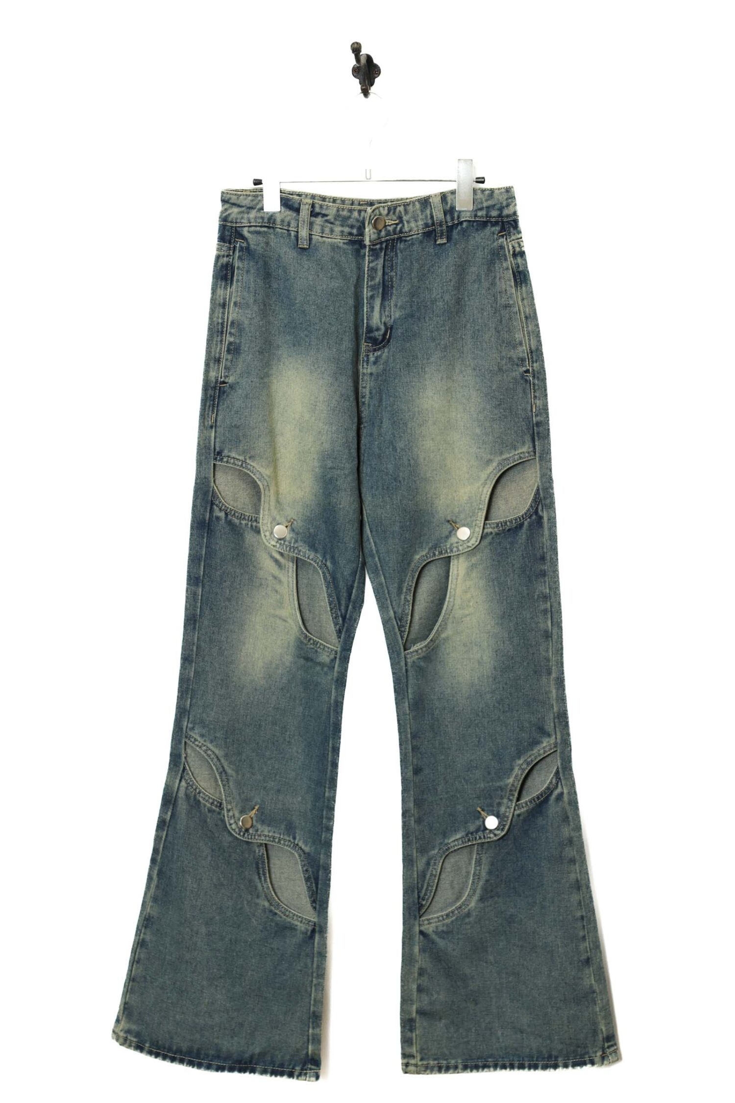 VINTAGE CUSTOM DENIM FLARE PANTS/W70