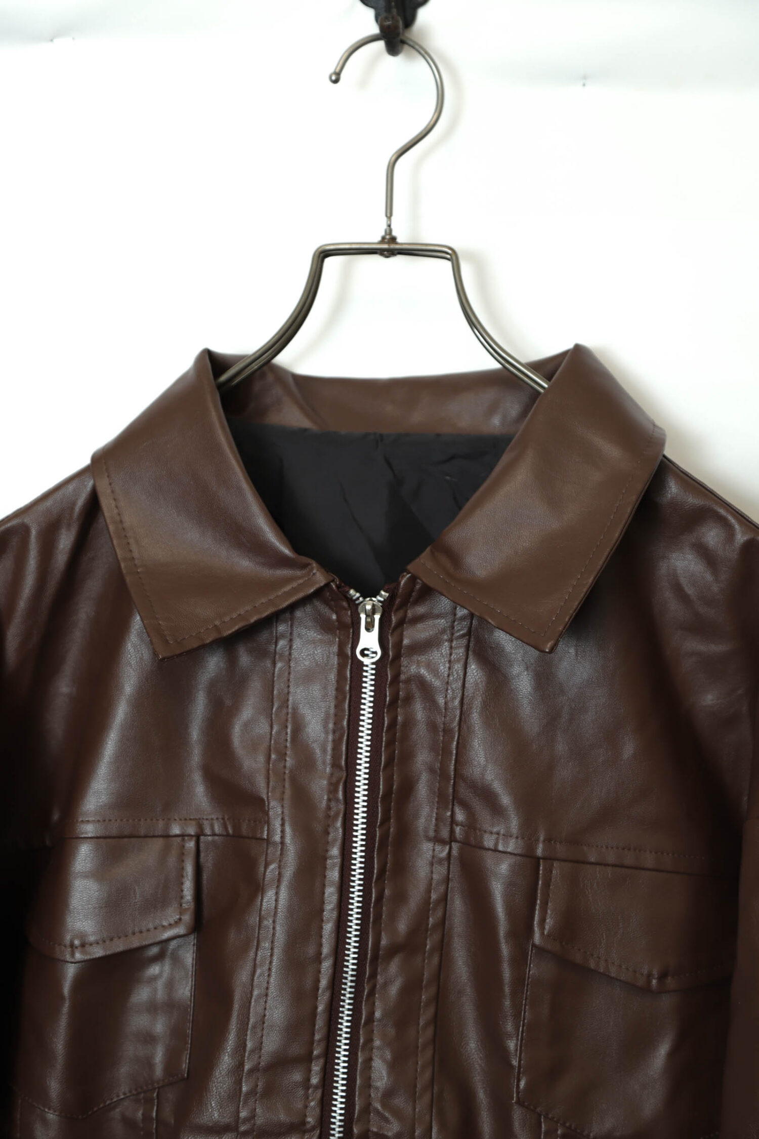 VINTAGE FAKE LEATHER JACKET/L | 古着屋FERANTRACING【公式】|東京