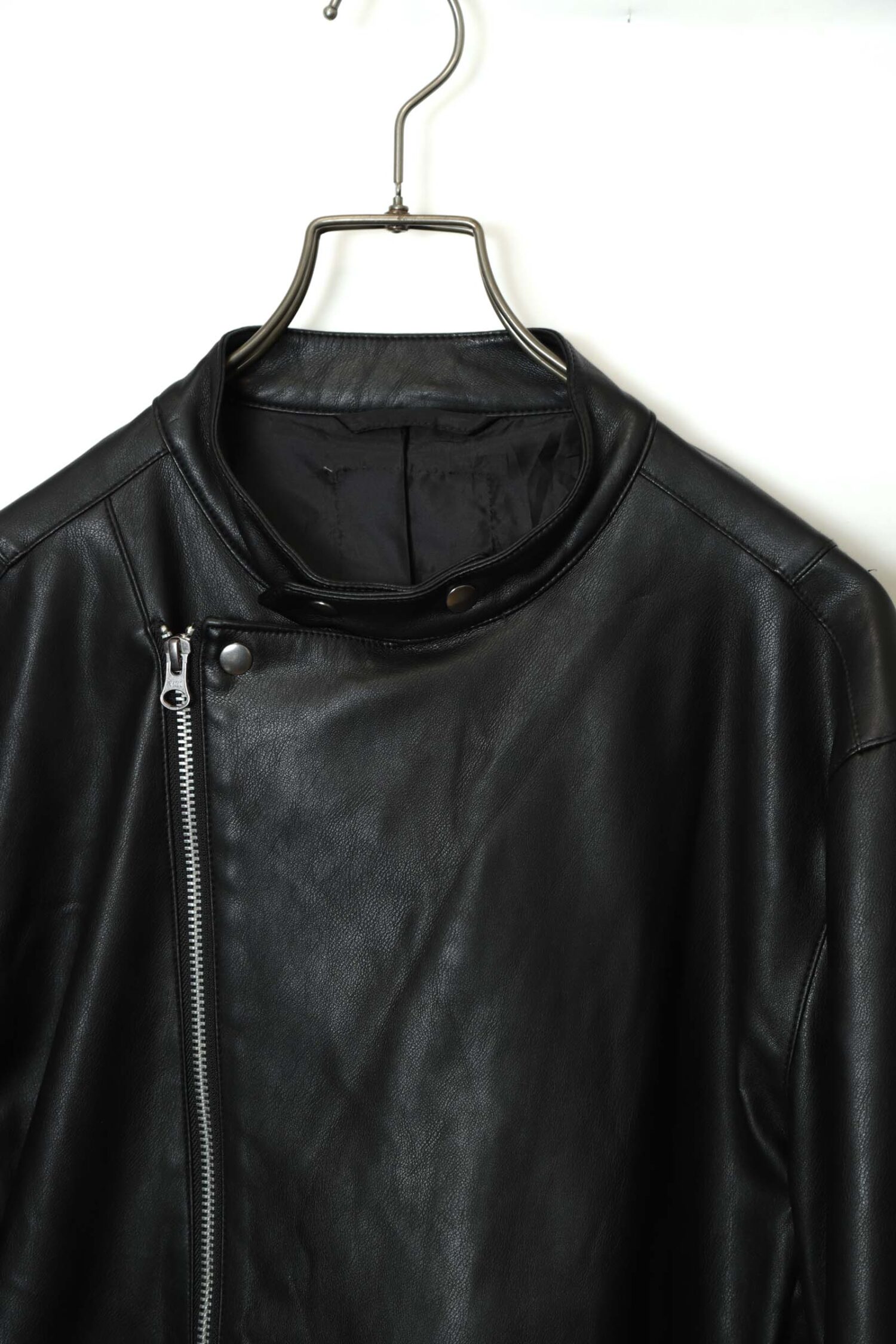 Alternative view of VINTAGE FAKE LEATHER SINGLE RIDERS JACKET/M