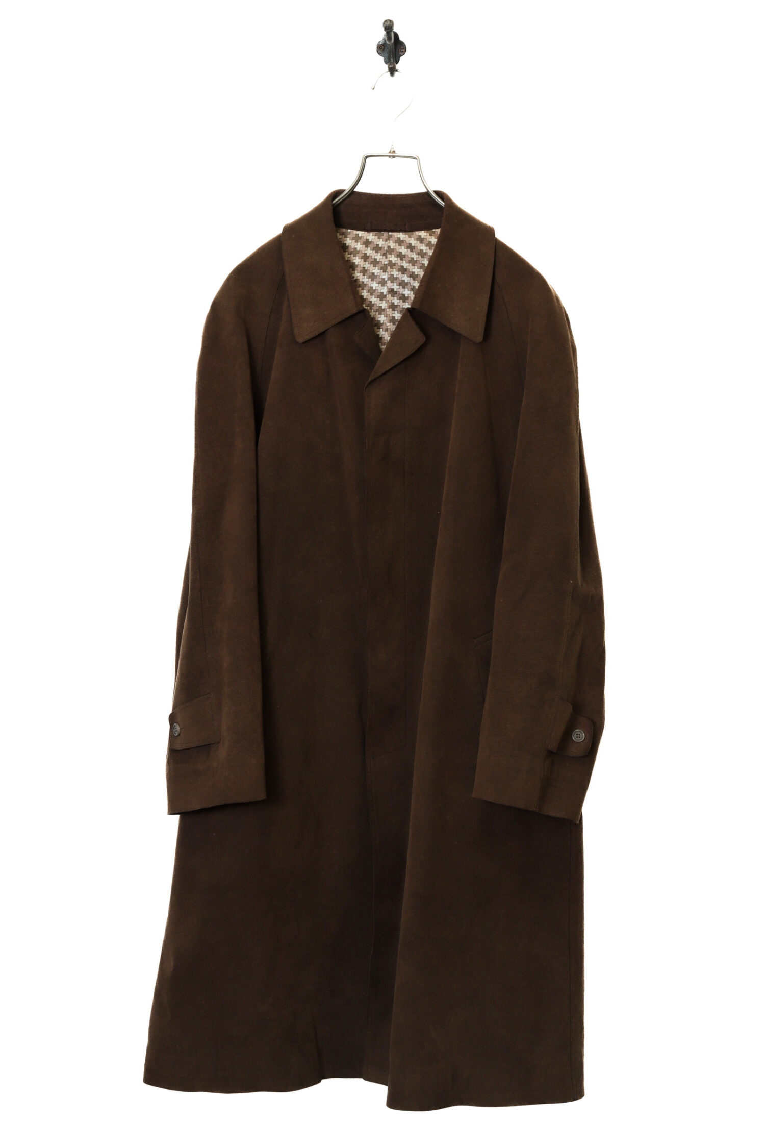 VINTAGE FAKE SUEDE COAT/M
