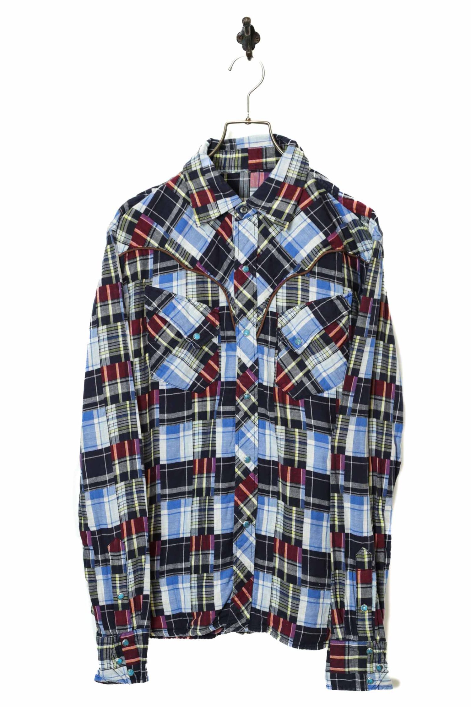 VINTAGE CHECK PATTERN SHIRT/M