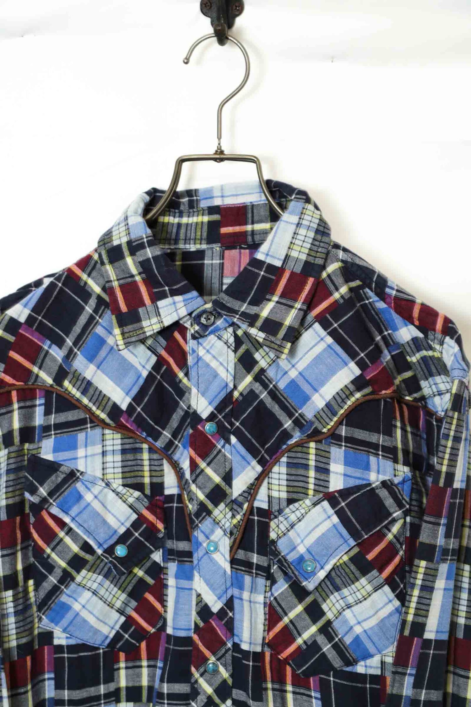 Alternative view of VINTAGE CHECK PATTERN SHIRT/M
