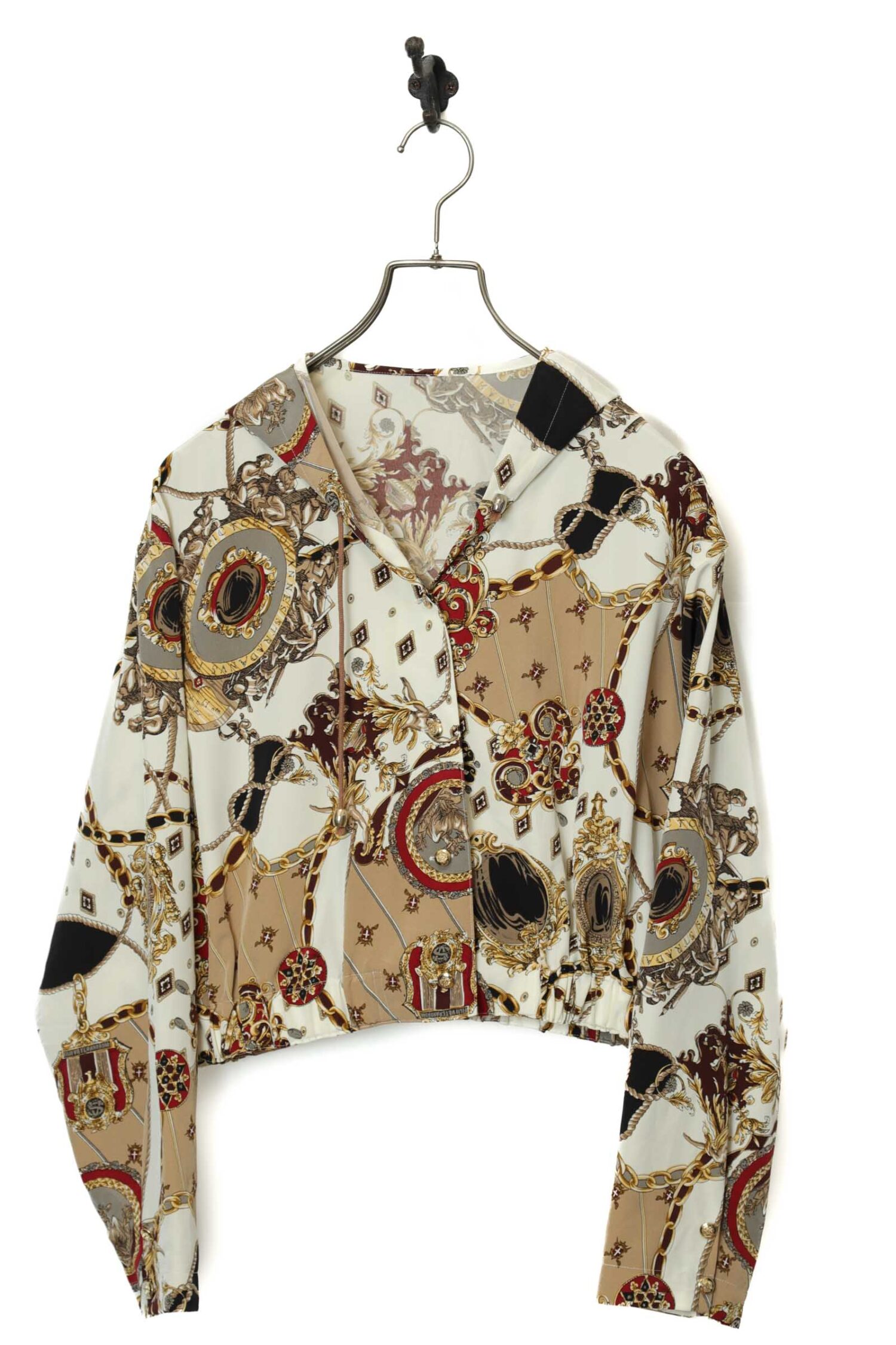 VINTAGE PRINTED SHORT JACKET/L