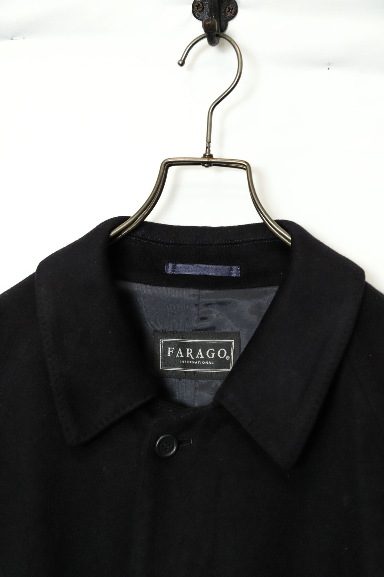 Alternative view of USED CASHMERE CONVERTIBLE COLLAR COAT/L