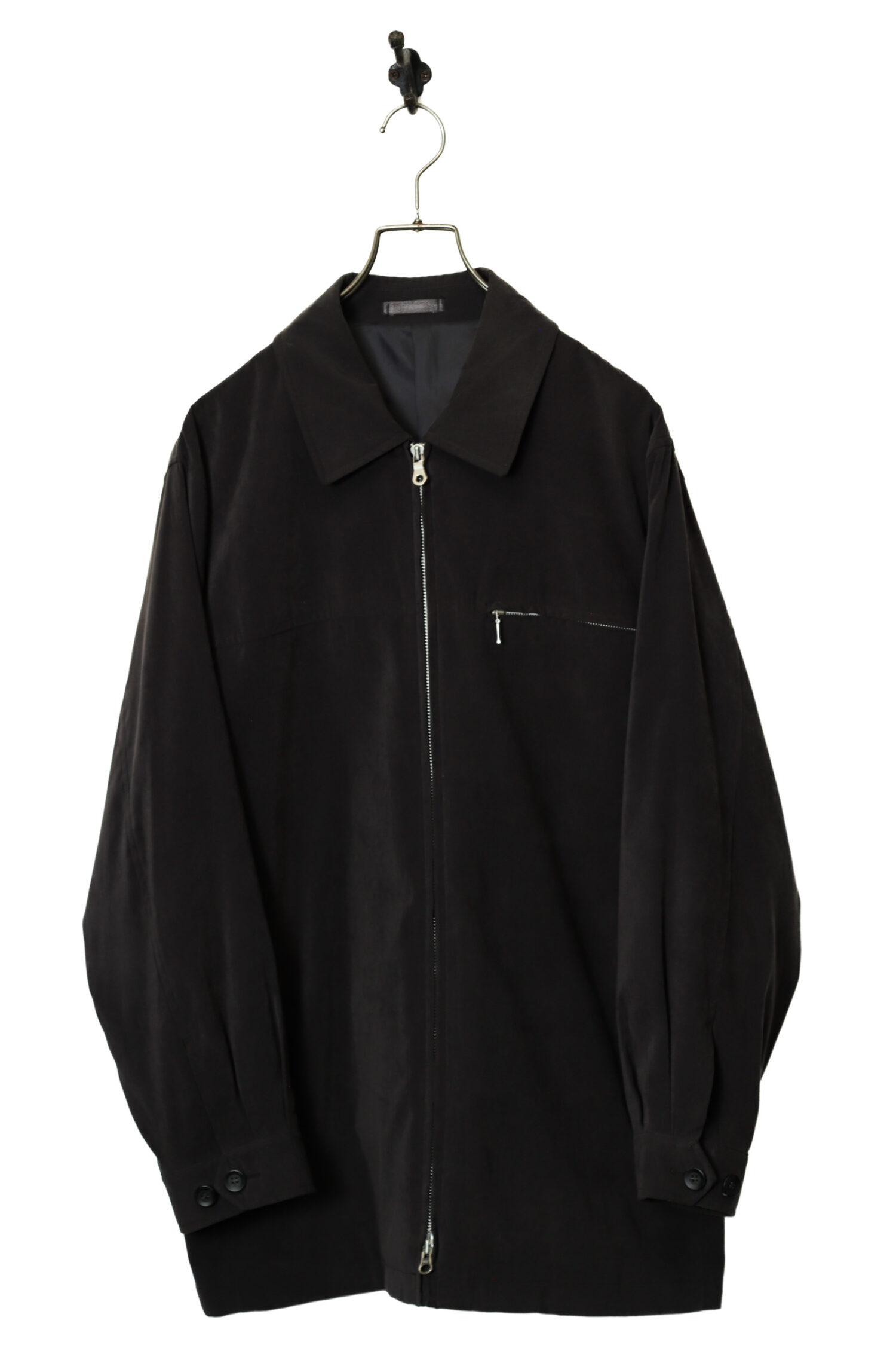 VINTAGE FAKE SUEDE COVERALL JACKET/L