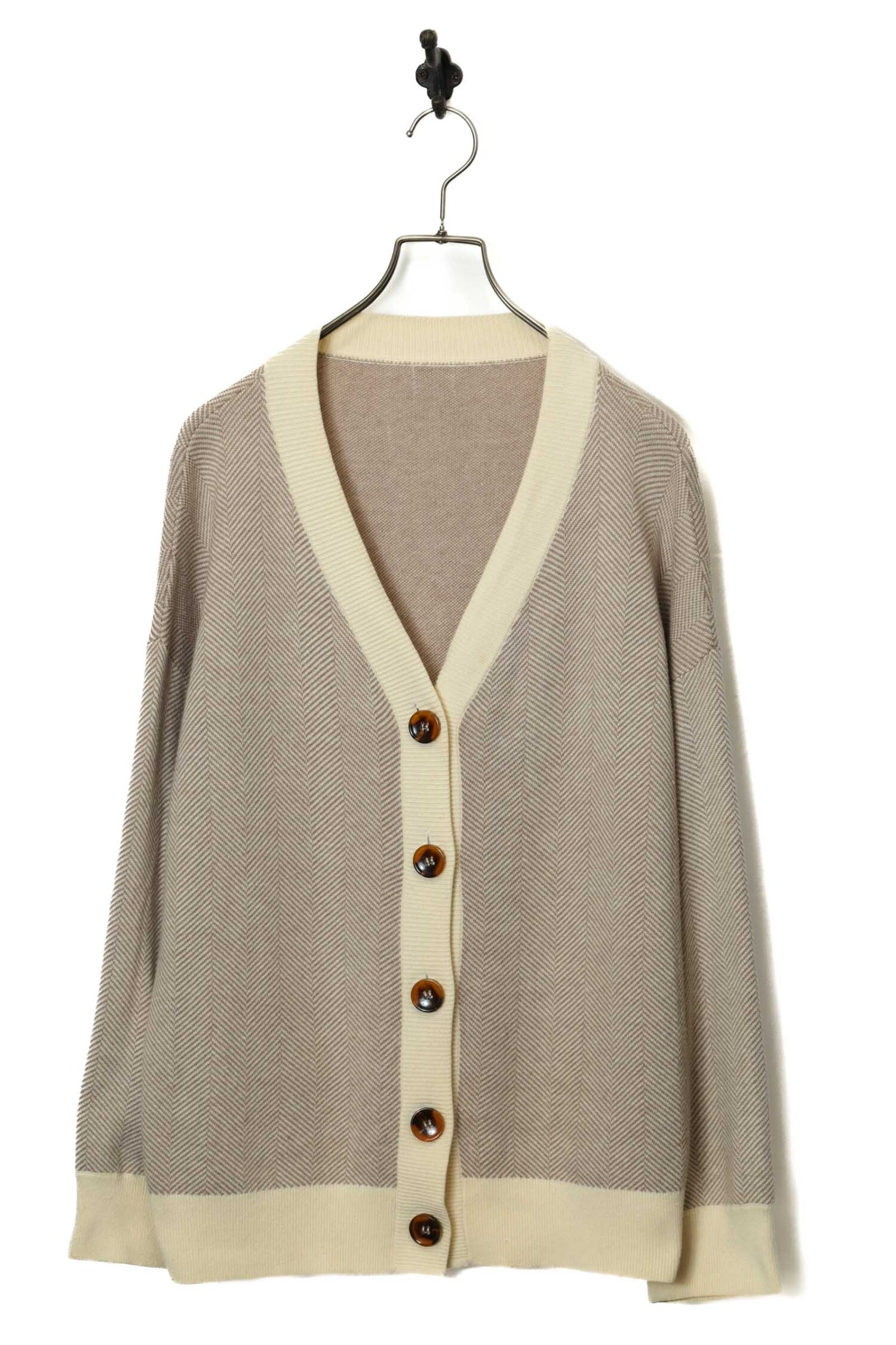VINTAGE KNITED CARDIGAN/L