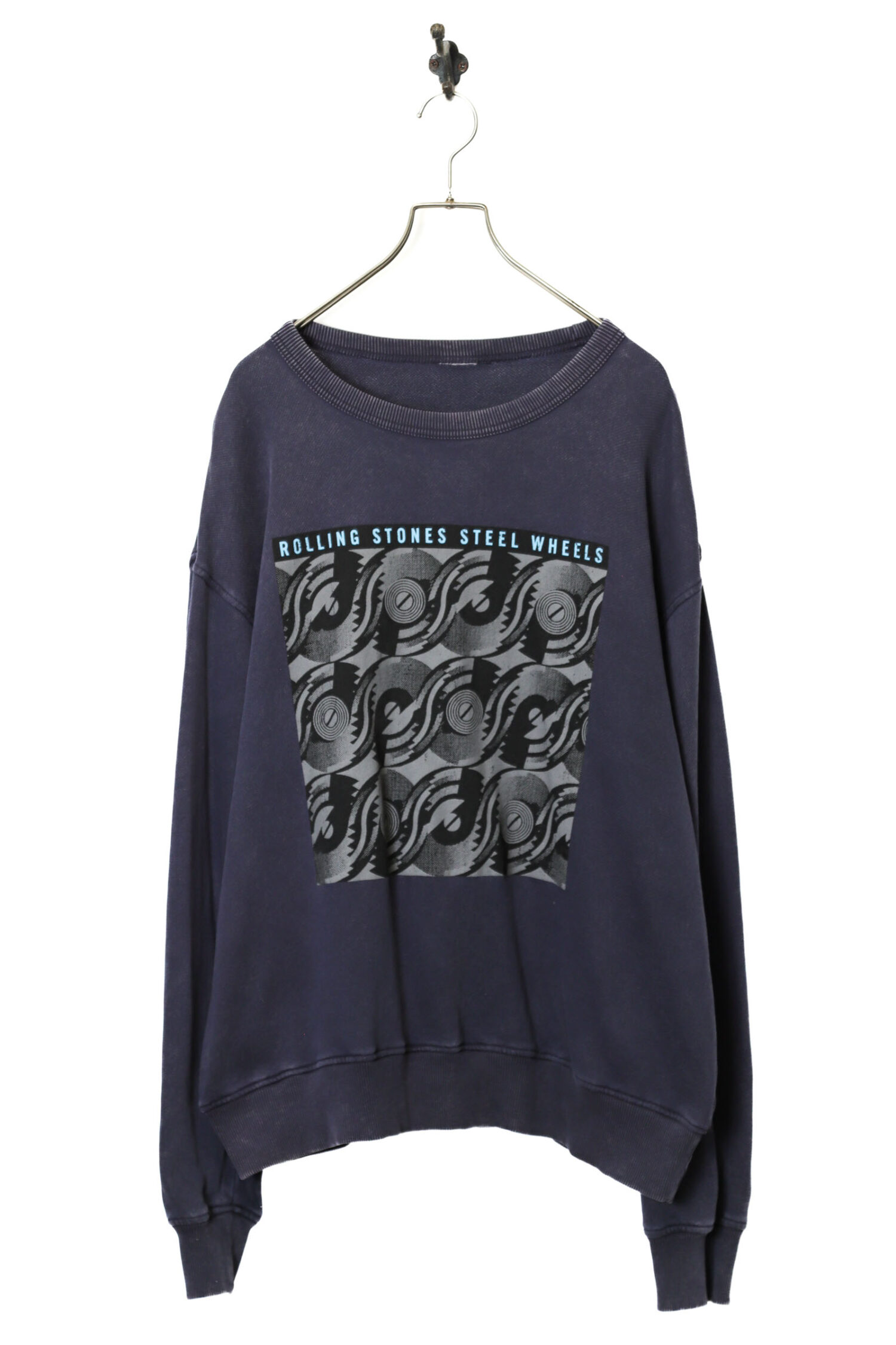 USED ROLLING STONES PRINT SWEAT SHIRT/L