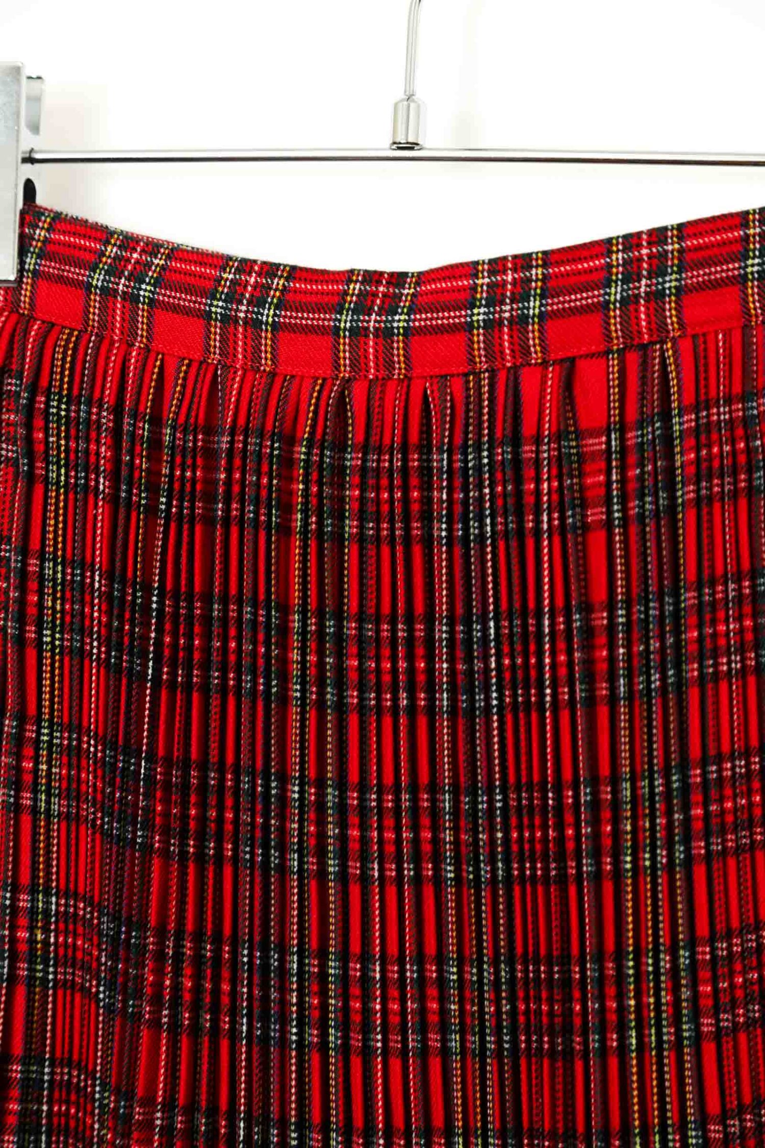 Alternative view of VINTAGE CHECK PLEATED SKIRT/W78