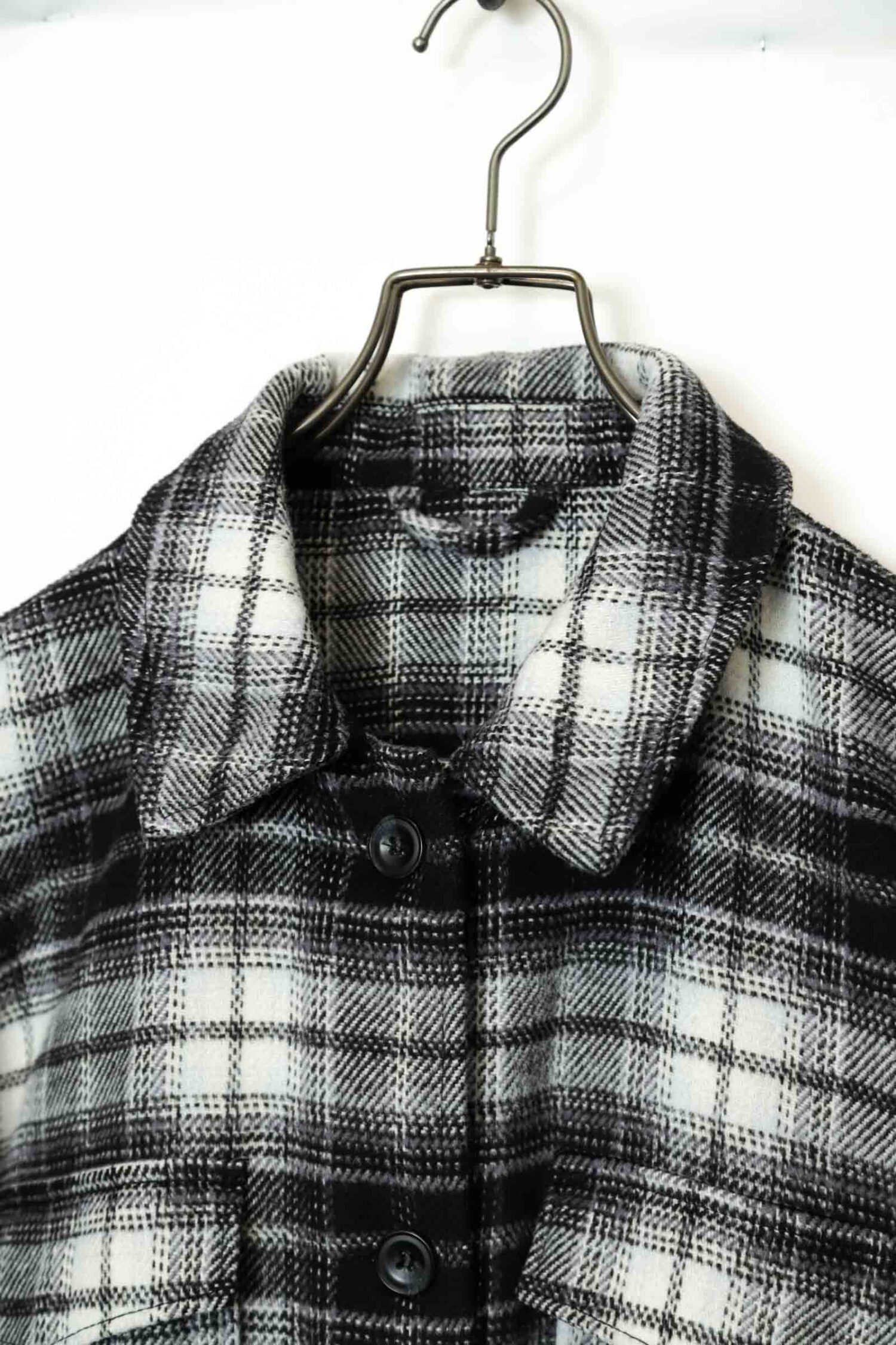Alternative view of VINTAGE CHECK LONG CPO JACKET/XL