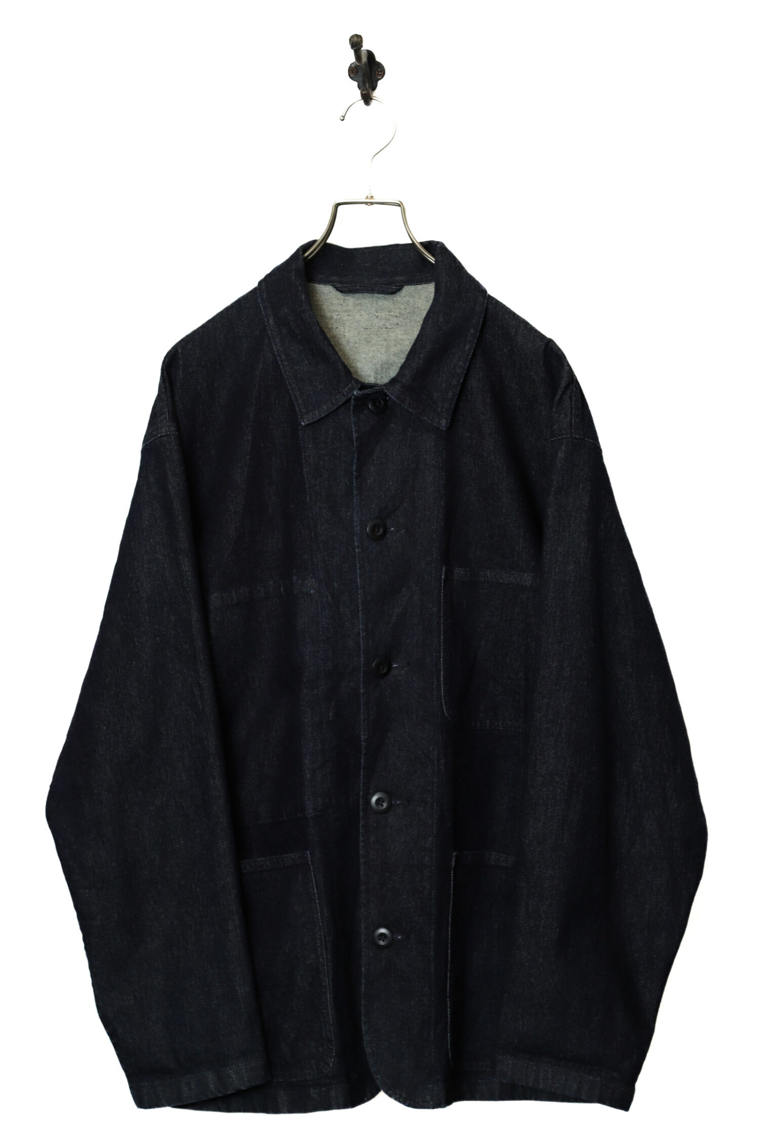 VINTAGE DESIGN DENIM COVERALL JACKET/XL