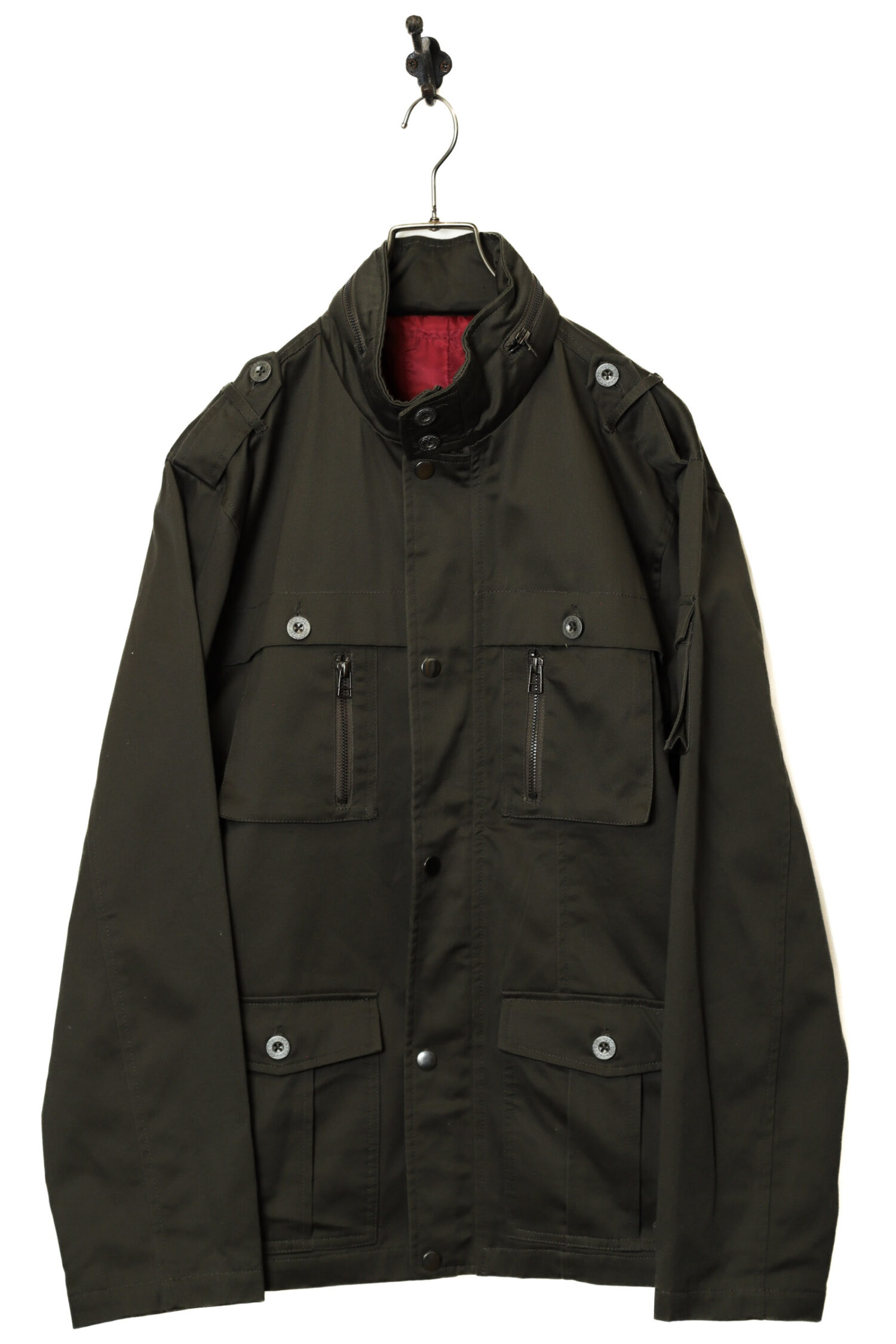VINTAGE MILITARY DESIGN COVERALL JACKET/L