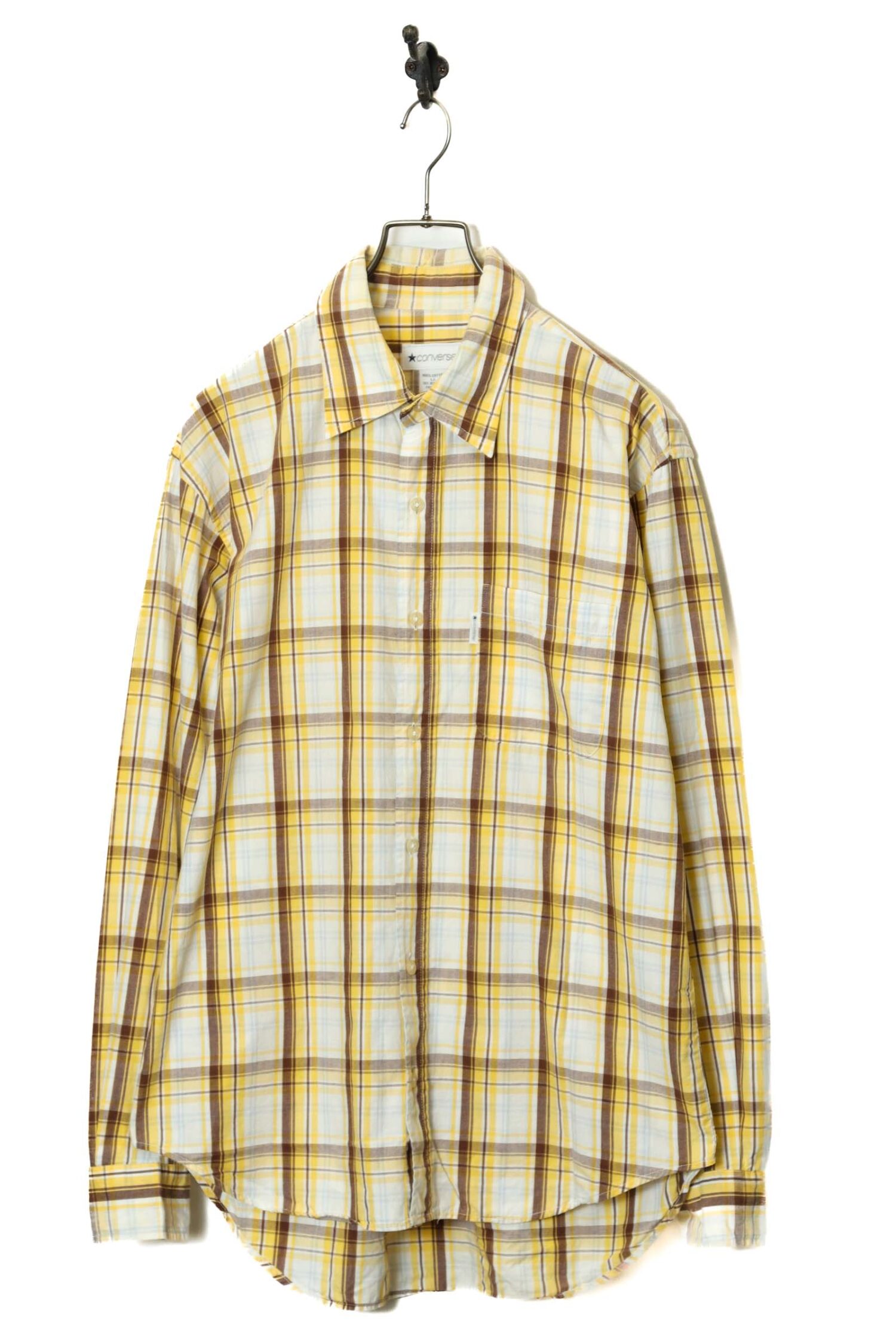 USED CONVERSE CHECK PATTERN SHIRT/XL