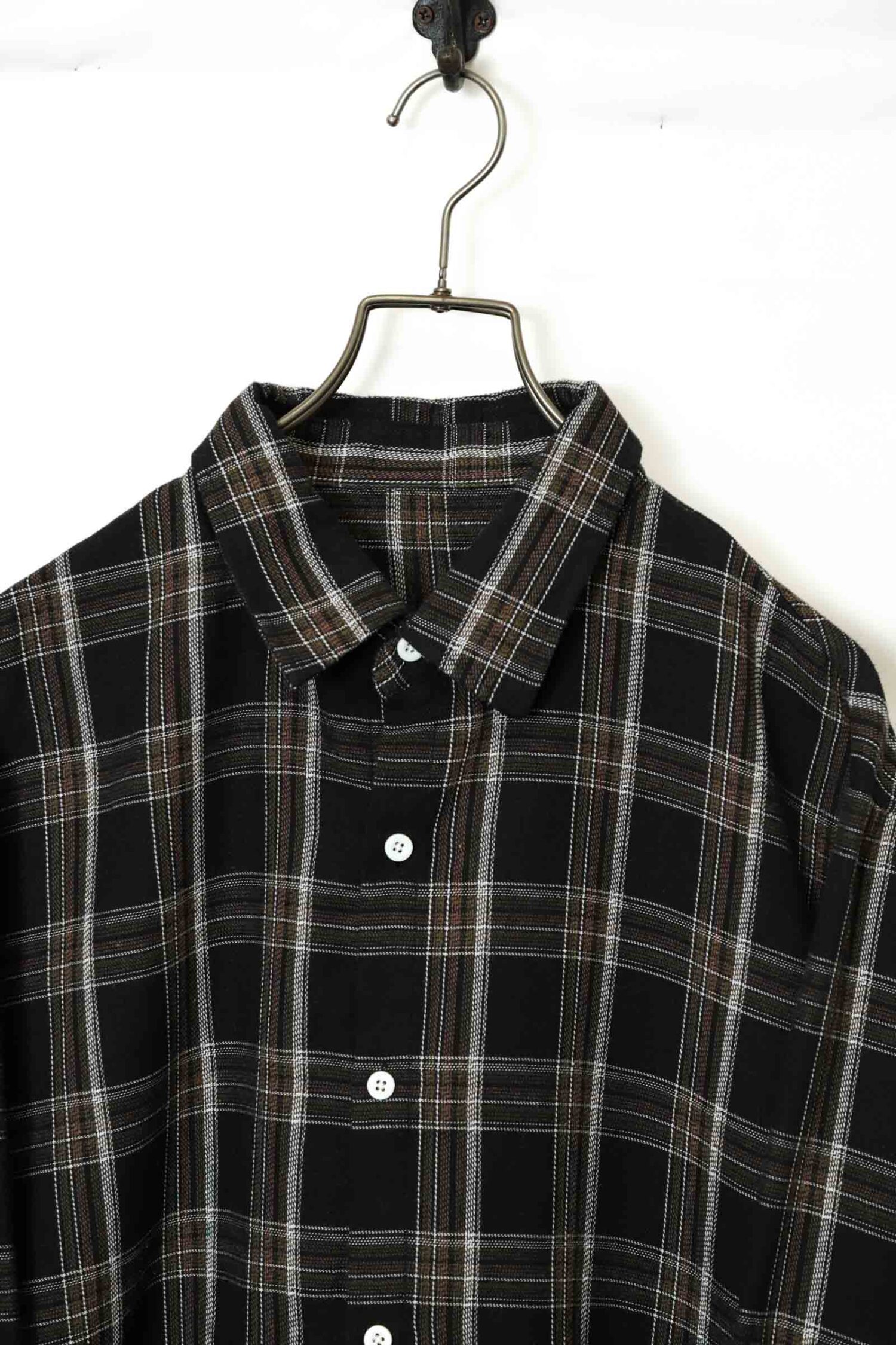 Alternative view of VINTAGE CHECK PATTERN SHIRT/L