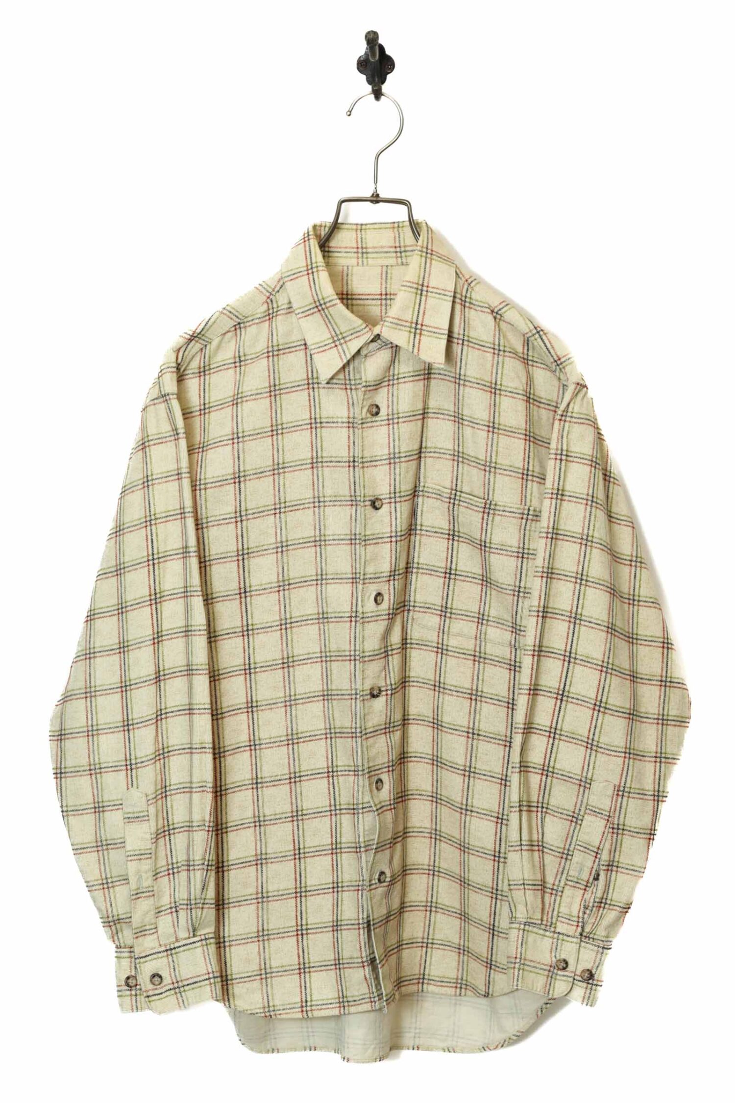 VINTAGE CHECK PATTERN SHIRT/L