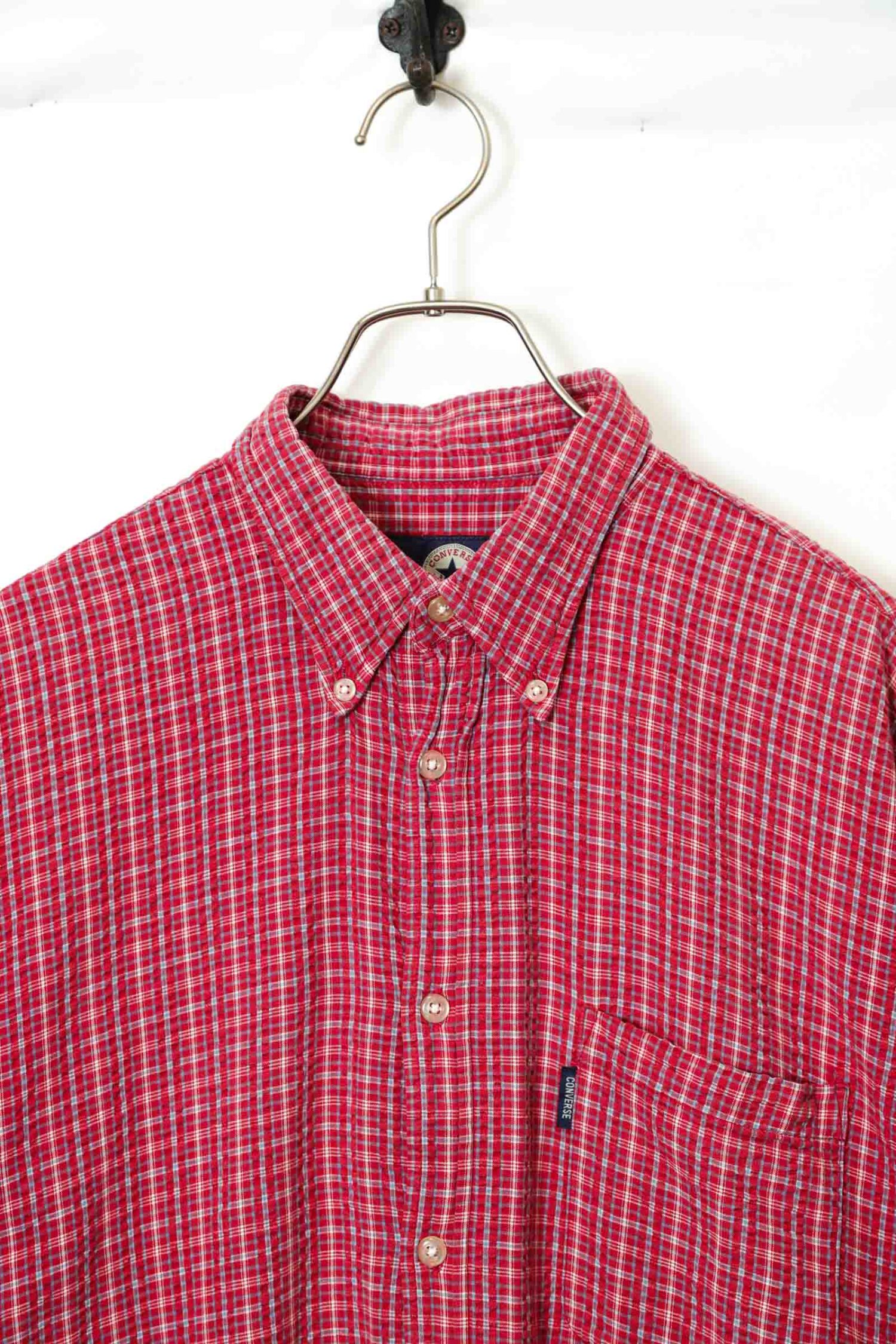 Alternative view of USED CONVERSE CHECK PATTERN SHIRT/L