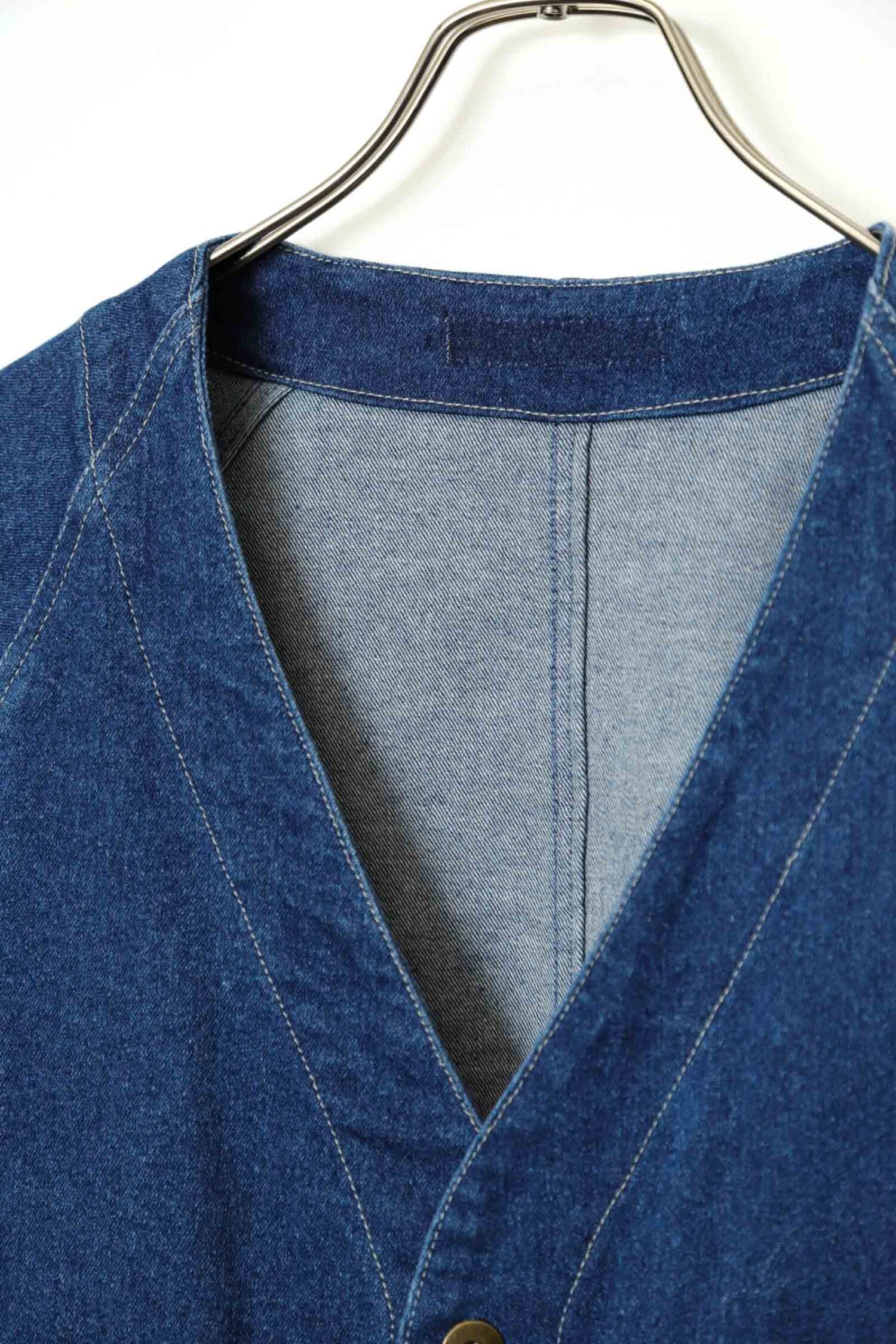 Alternative view of VINTAGE NO COLLAR DENIM COVERALL/L