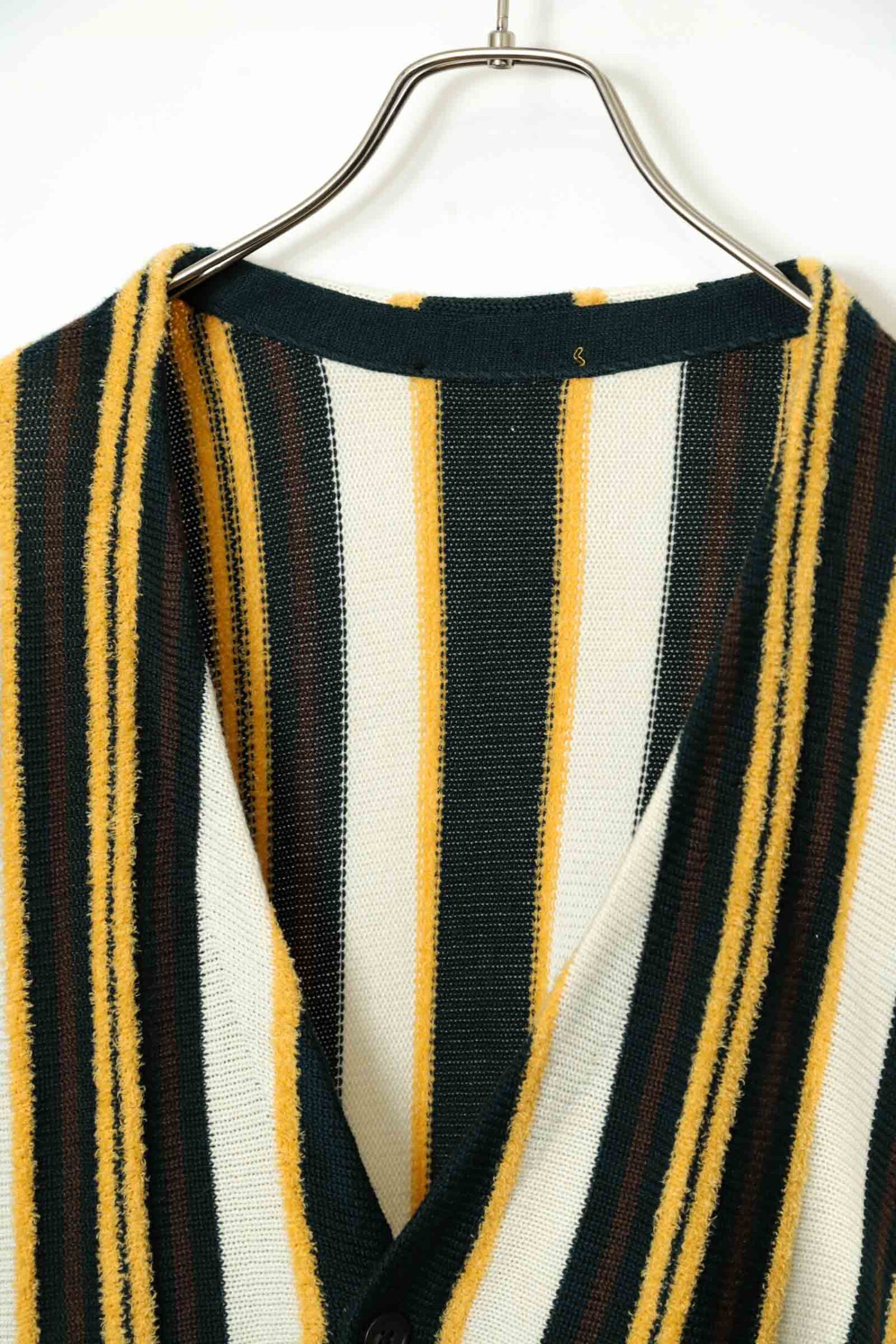 Alternative view of VINTAGE KNITED STRIPED CARDIGAN/L