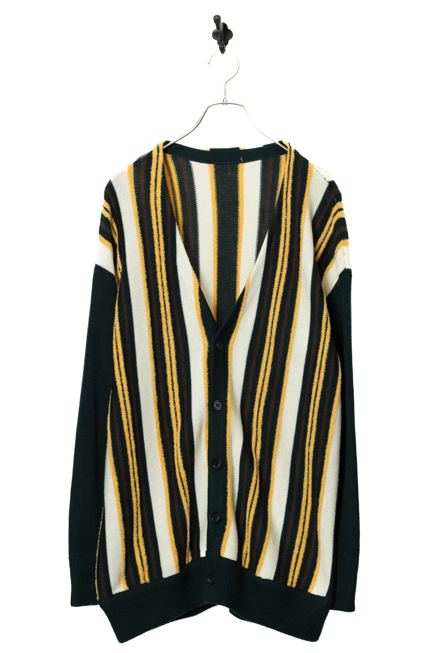 VINTAGE KNITED STRIPED CARDIGAN/L