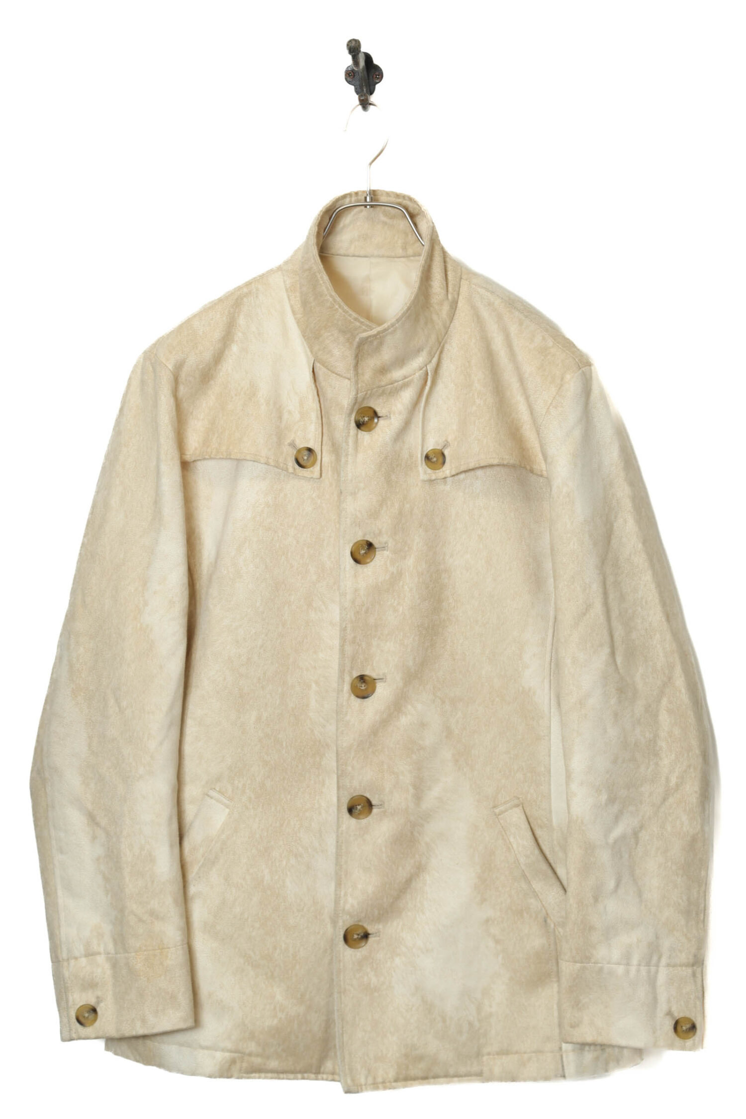 VINTAGE FAKE LEATHER STAND COLLAR JACKET/M | 古着屋FERANTRACING