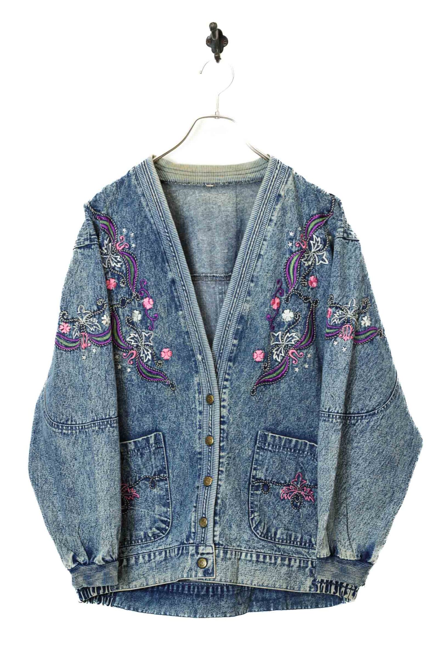 VINTAGE DESIGN DENIM JACKET/L