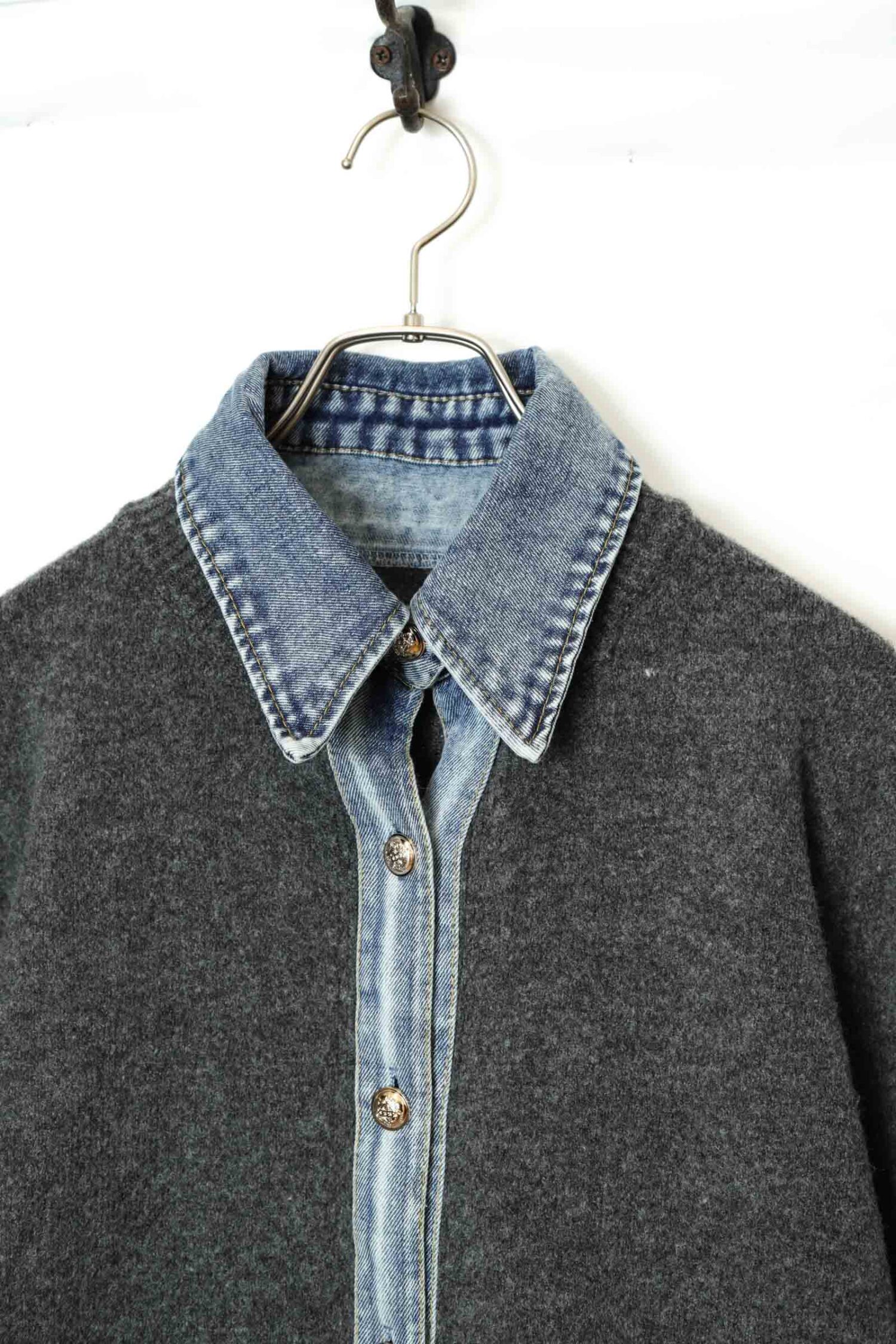 Alternative view of VINTAGE LAYERED DENIM JACKET/L