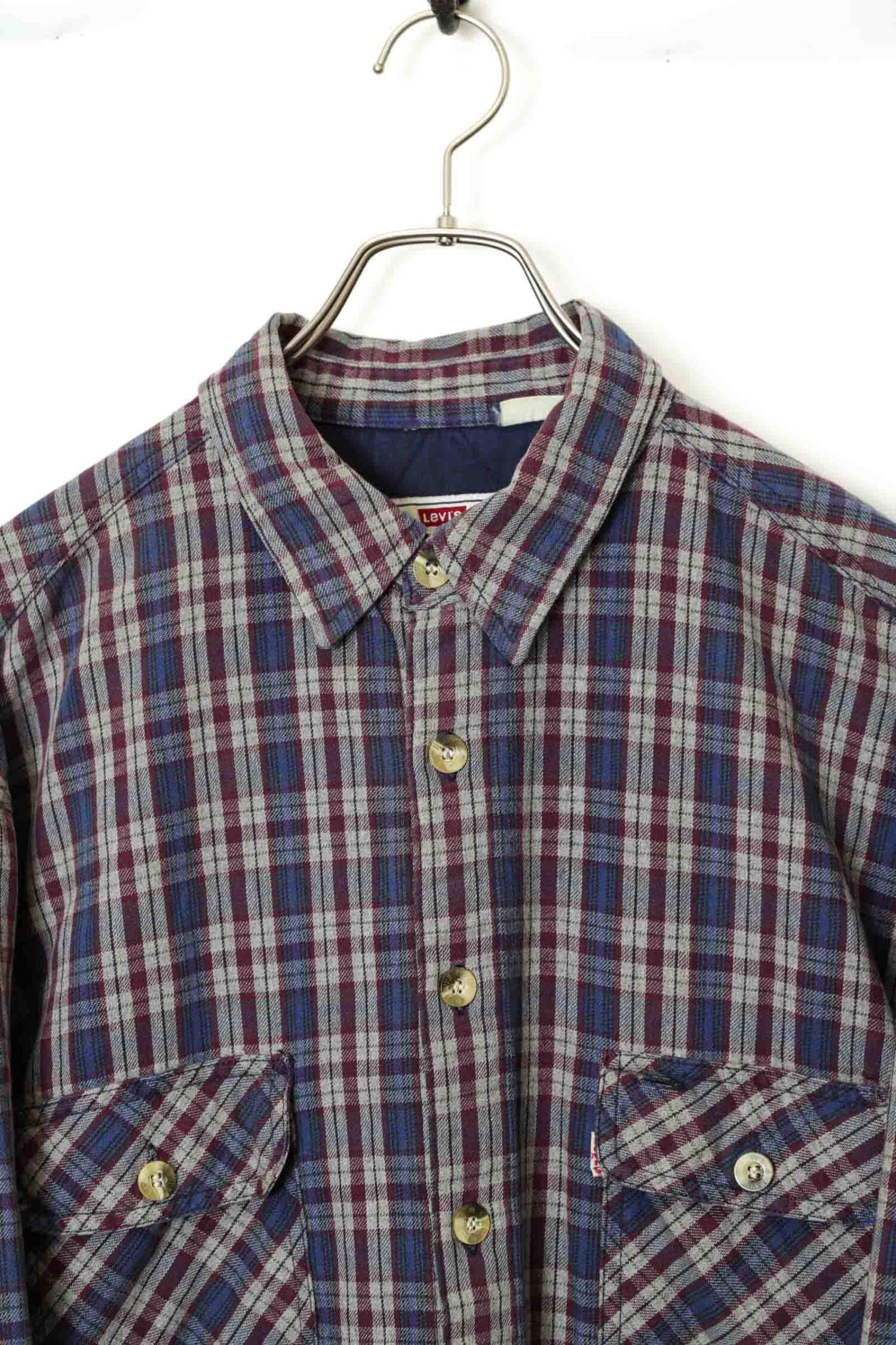 Alternative view of USED LEVI'S CHECK PATTERN SHIRT/XL