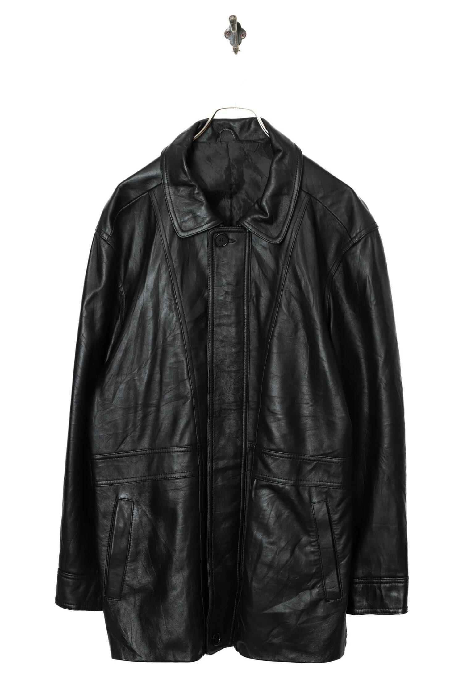 VINTAGE SHEEP LEATHER JACKET/L