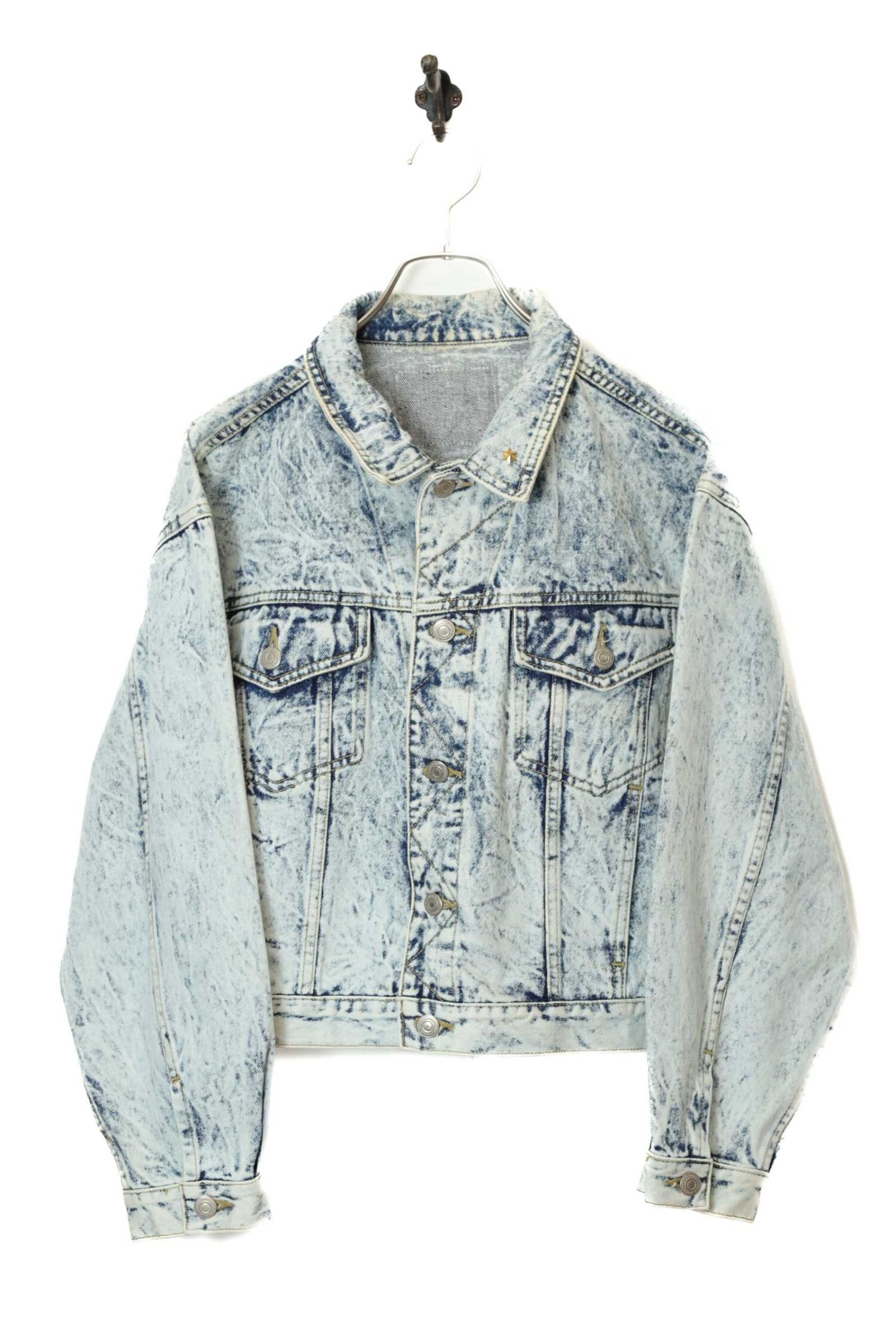 VINTAGE BLEACHED DENIM JAKCET/M