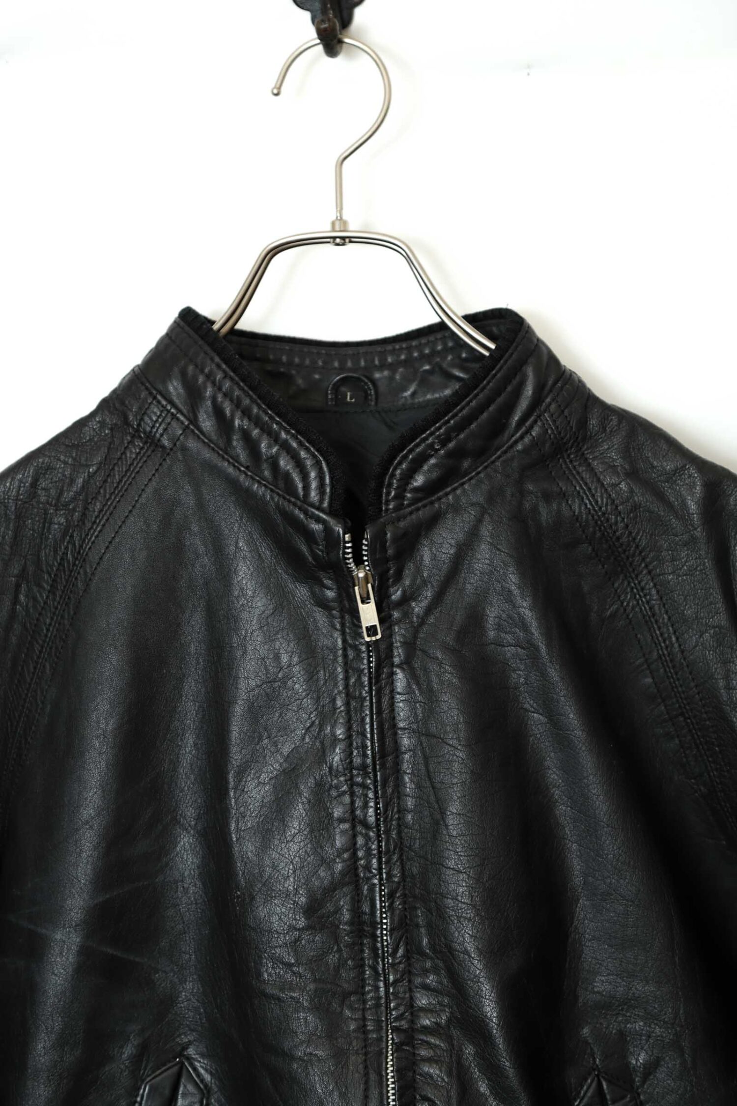 Alternative view of VINTAGE COW LEATHER JACKET/M