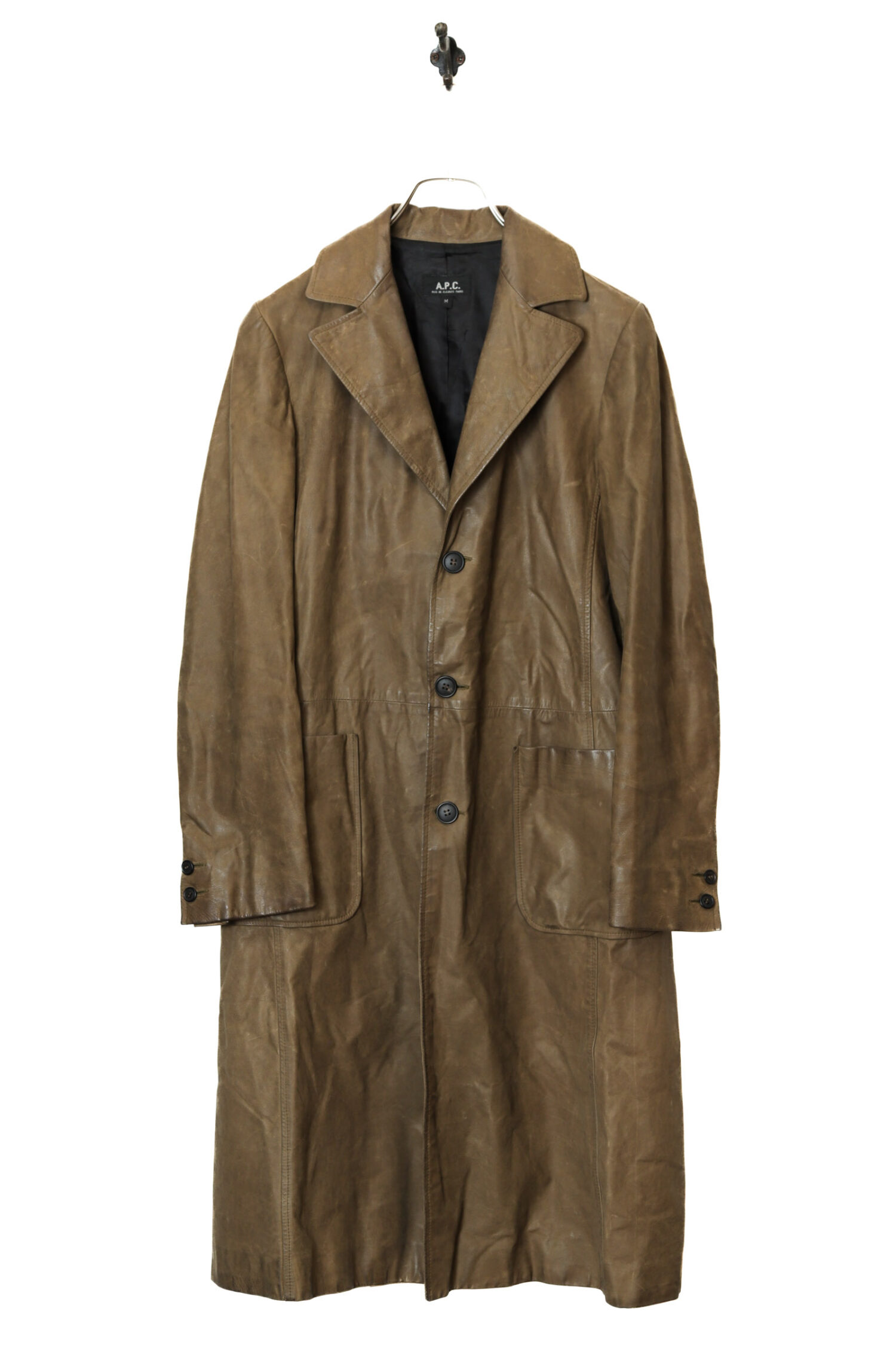 USED A.P.C. COW LEATHER COAT/MADE IN FRANCE/S | 古着屋FERANTRACING 