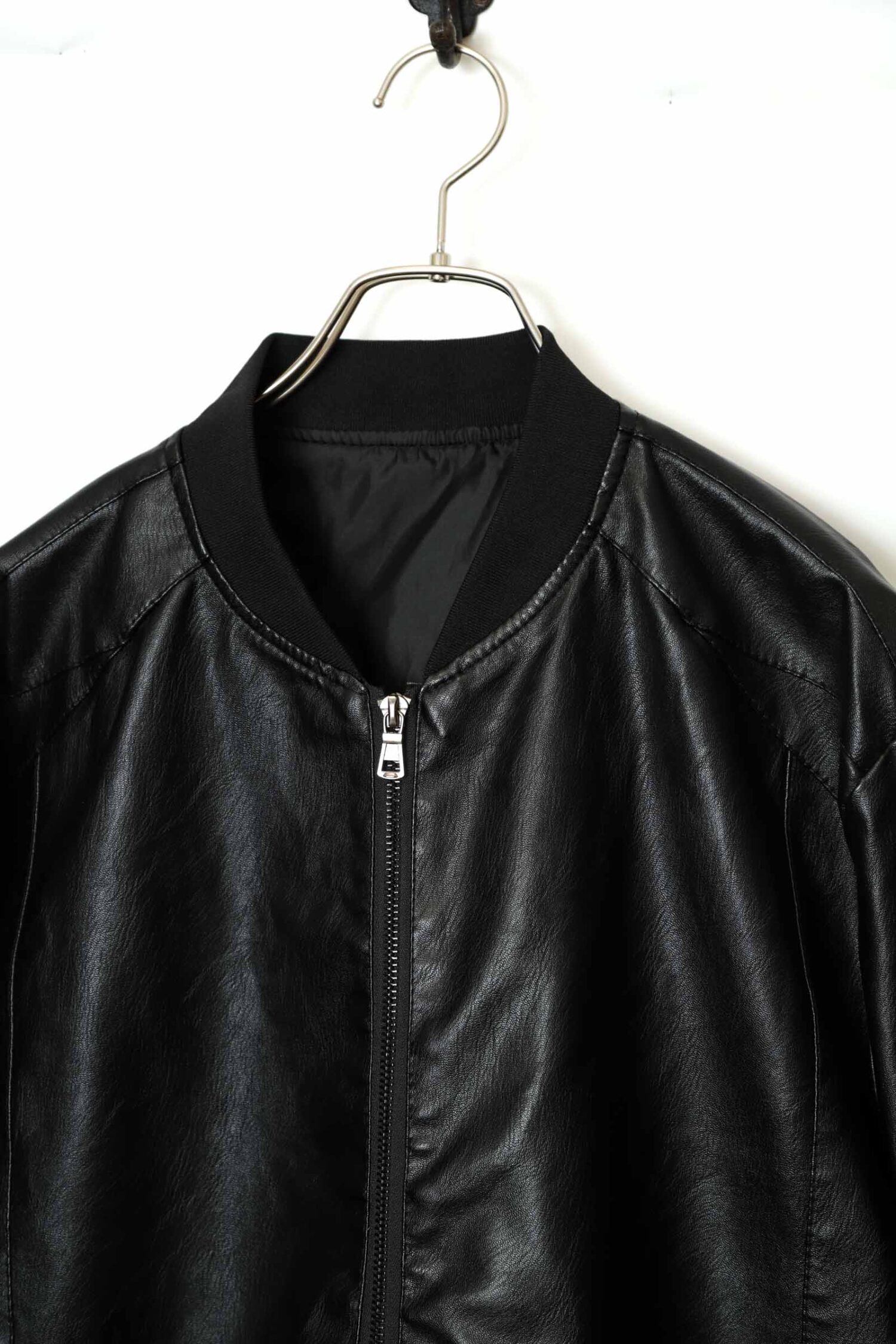 Alternative view of VINTAGE FAKE LEATHER JACKET/L