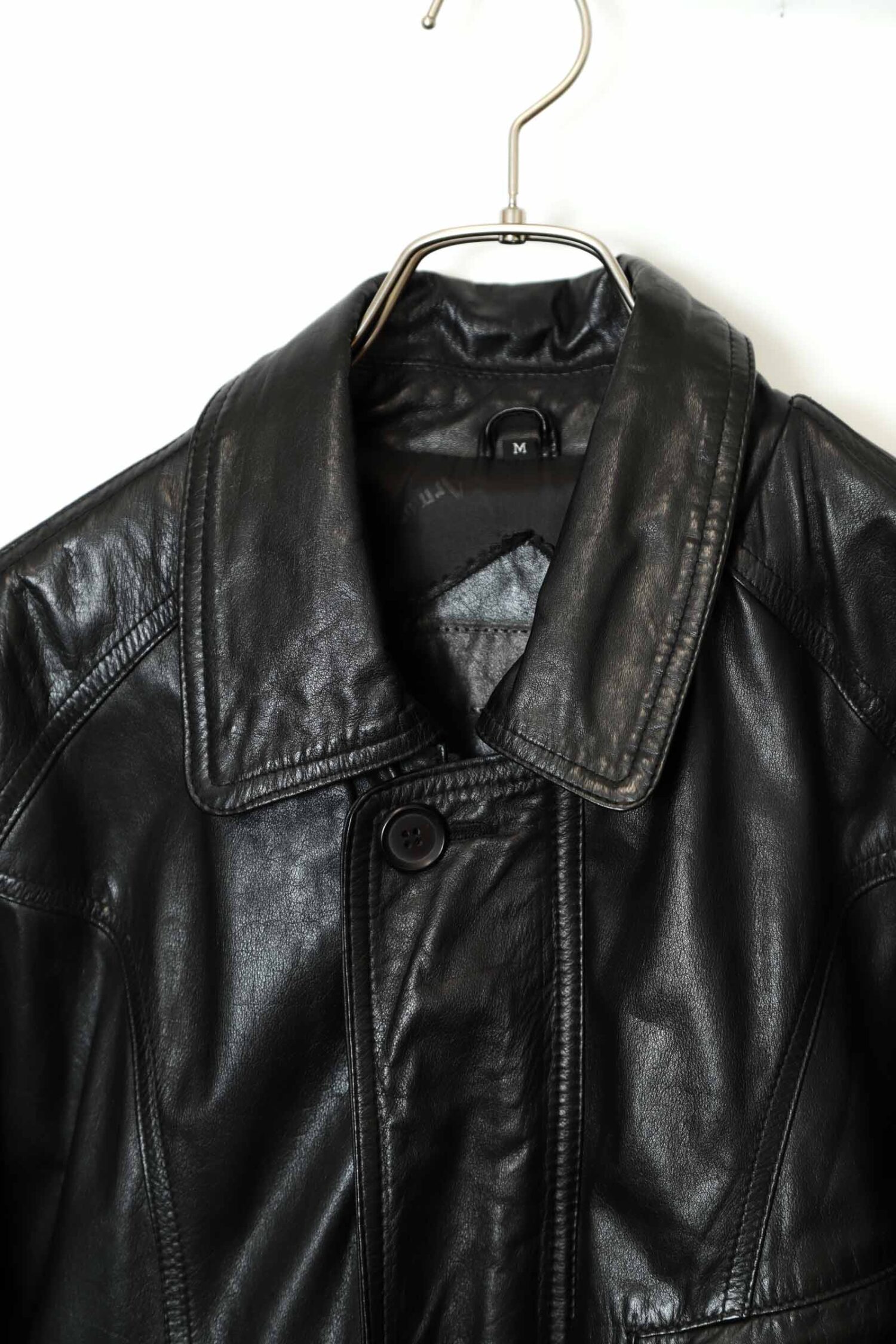 Alternative view of VINTAGE COW LEATHER JACKET/L