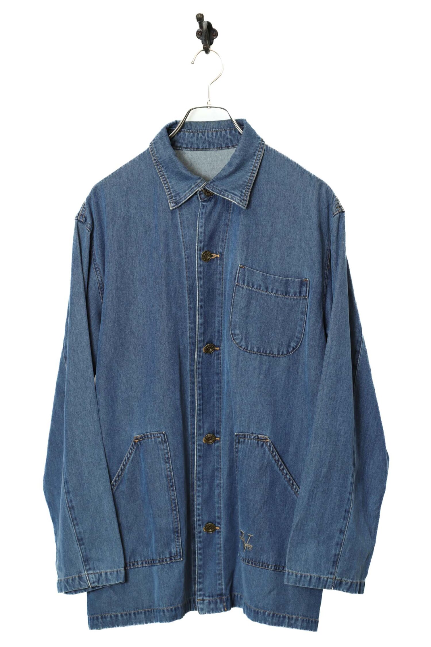 VINTAGE DENIM COVERALL JACKET/L