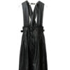 VINTAGE COW LEATHER SKIRT/W60-70