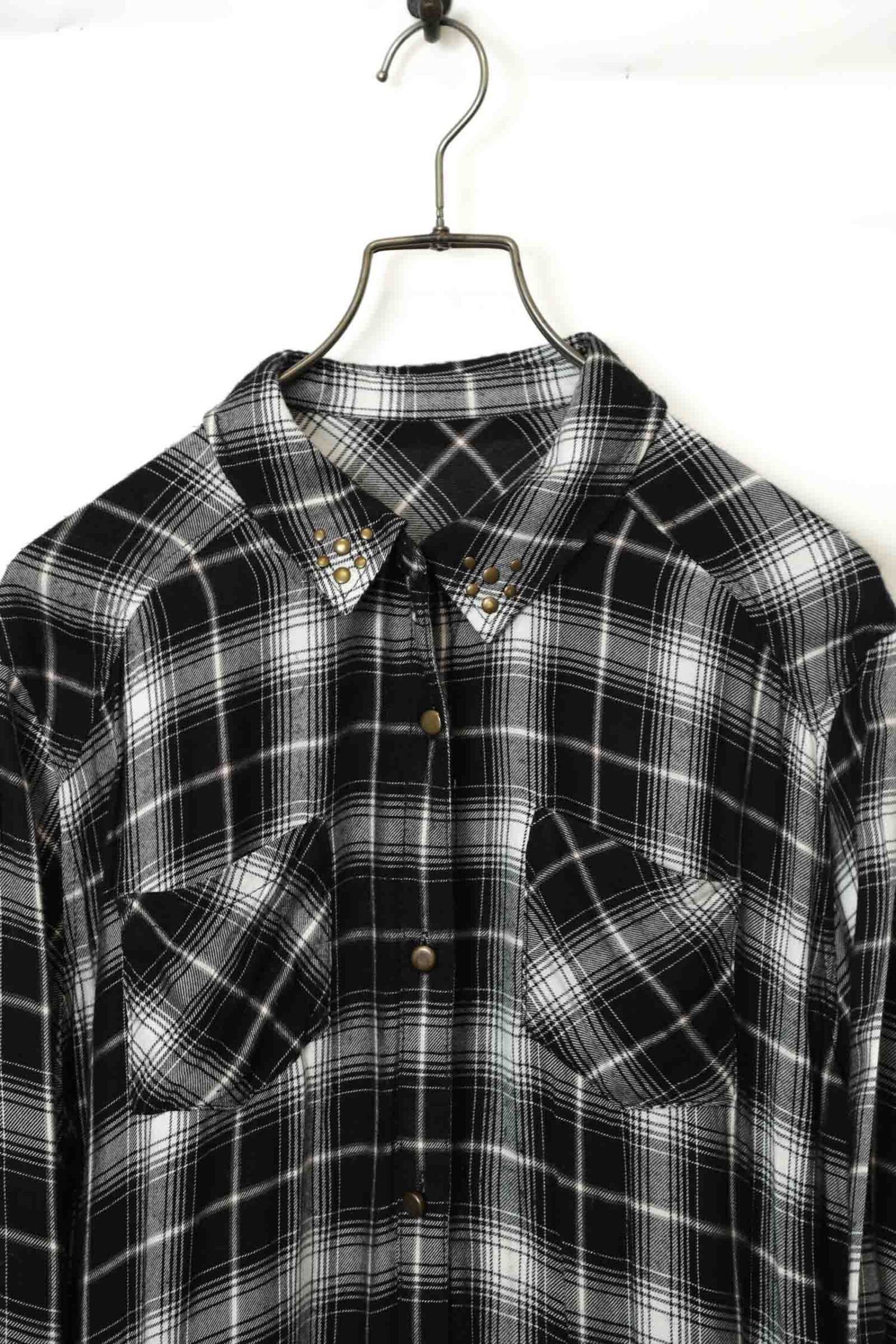 Alternative view of VINTAGE CHECK PATTERN SHIRT/XL