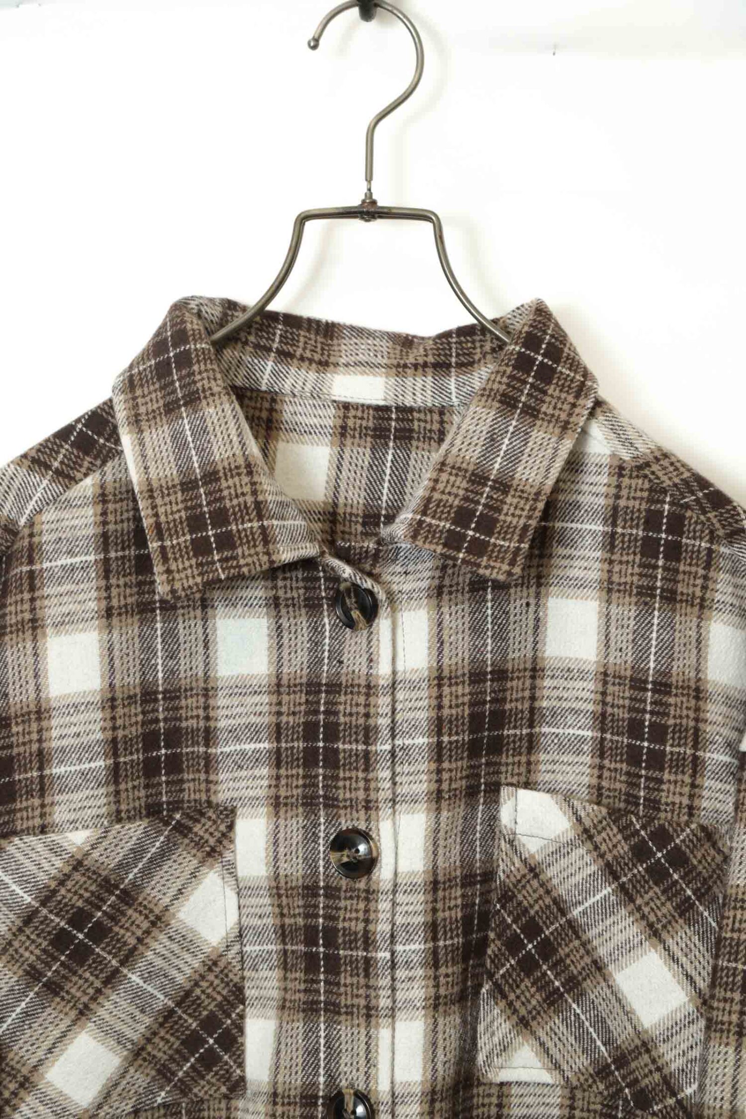 Alternative view of VINTAGE CHECK PATTERN SHIRT/L