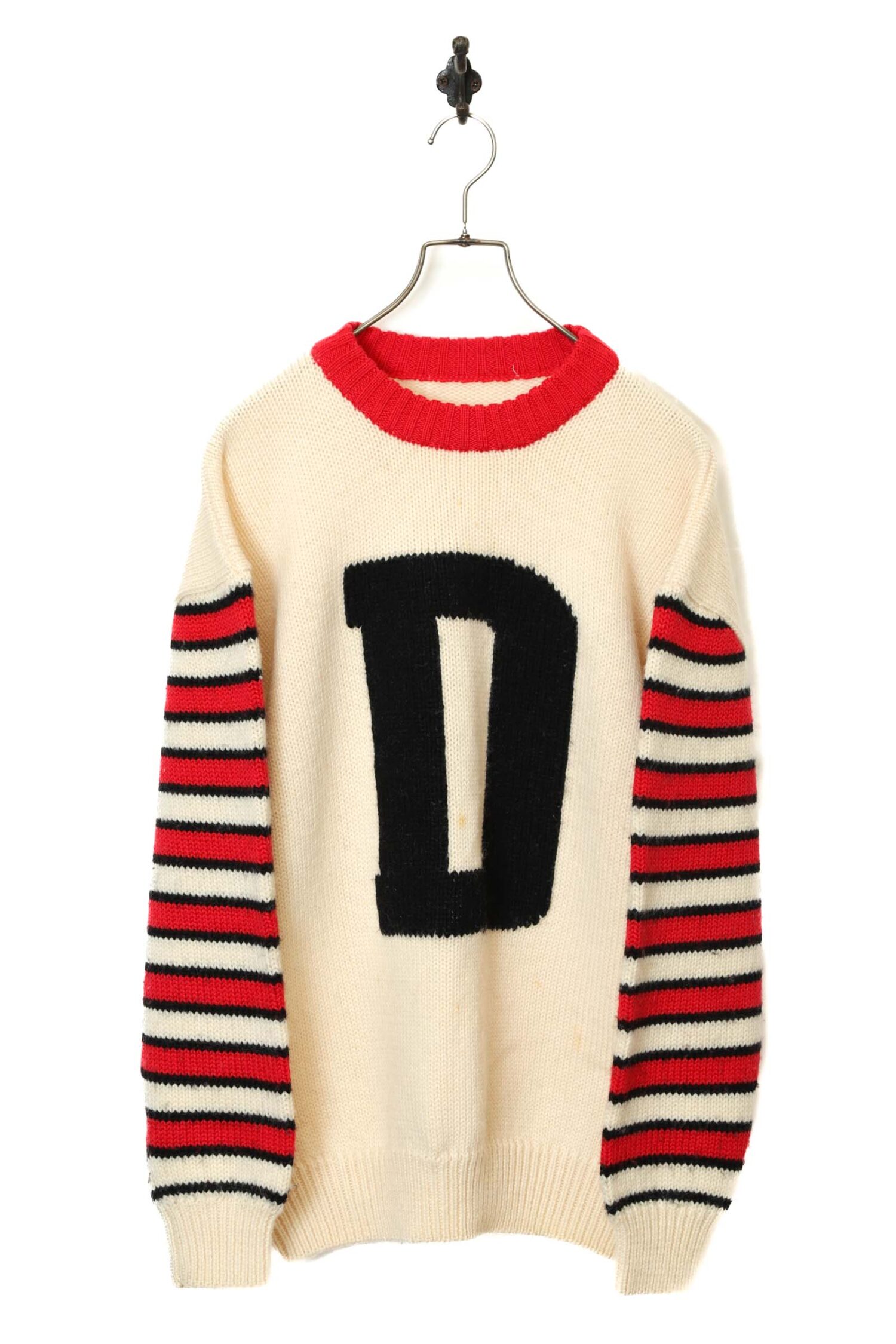VINTAGE PATTERN KNITED SWEATER/XL