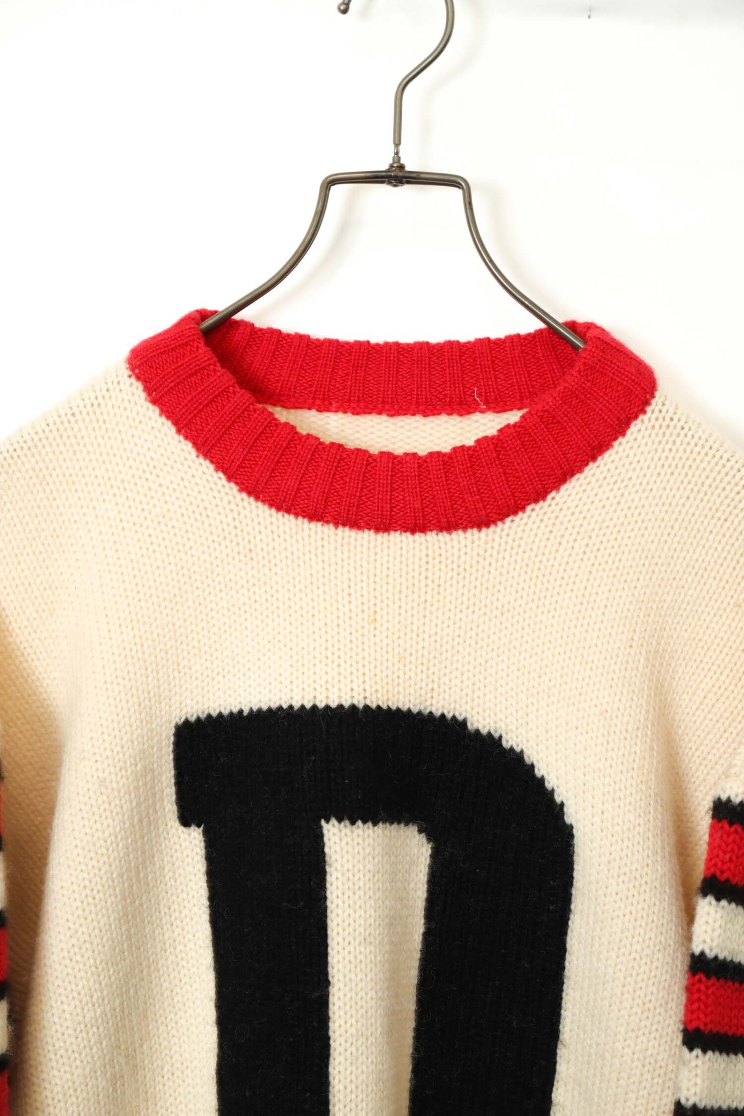 Alternative view of VINTAGE PATTERN KNITED SWEATER/XL
