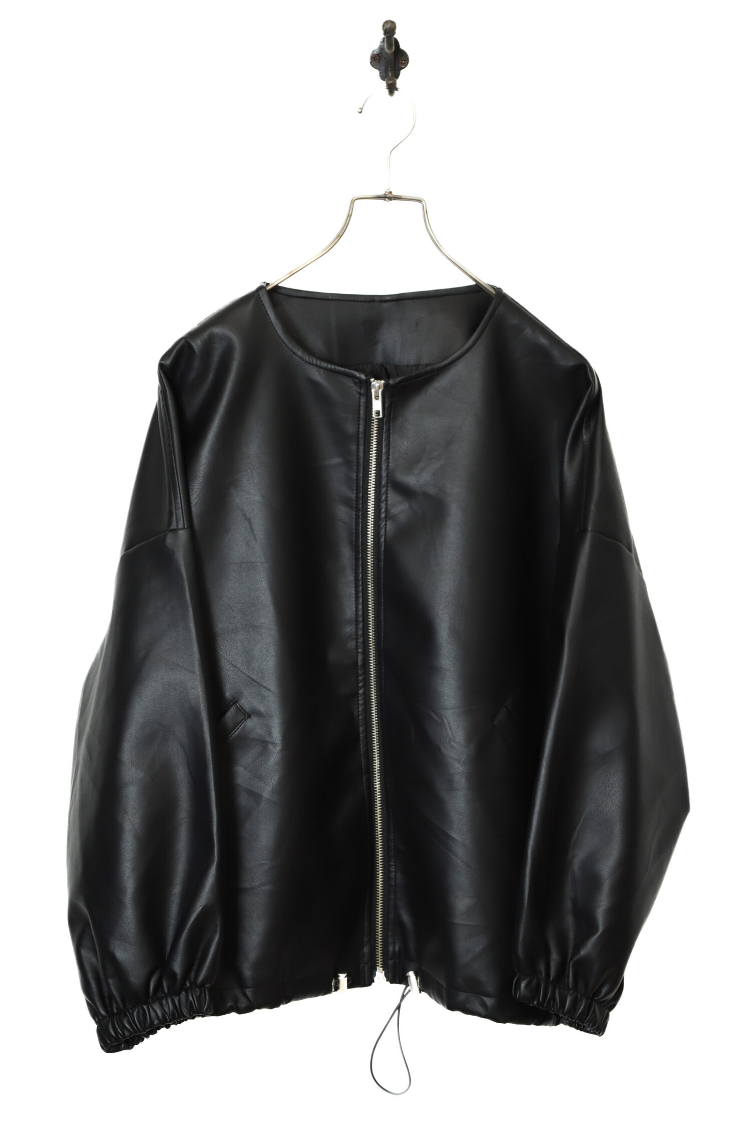 VINTAGE FAKE LEATHER JACKET/XL