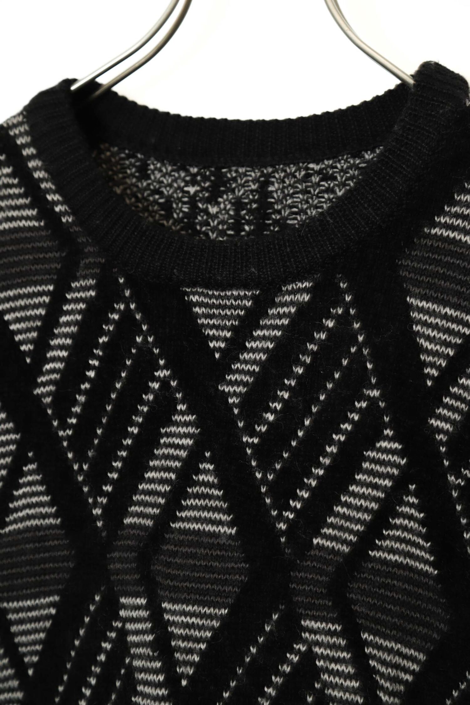 Alternative view of VINTAGE PATTERN KNITED SWEATER/L