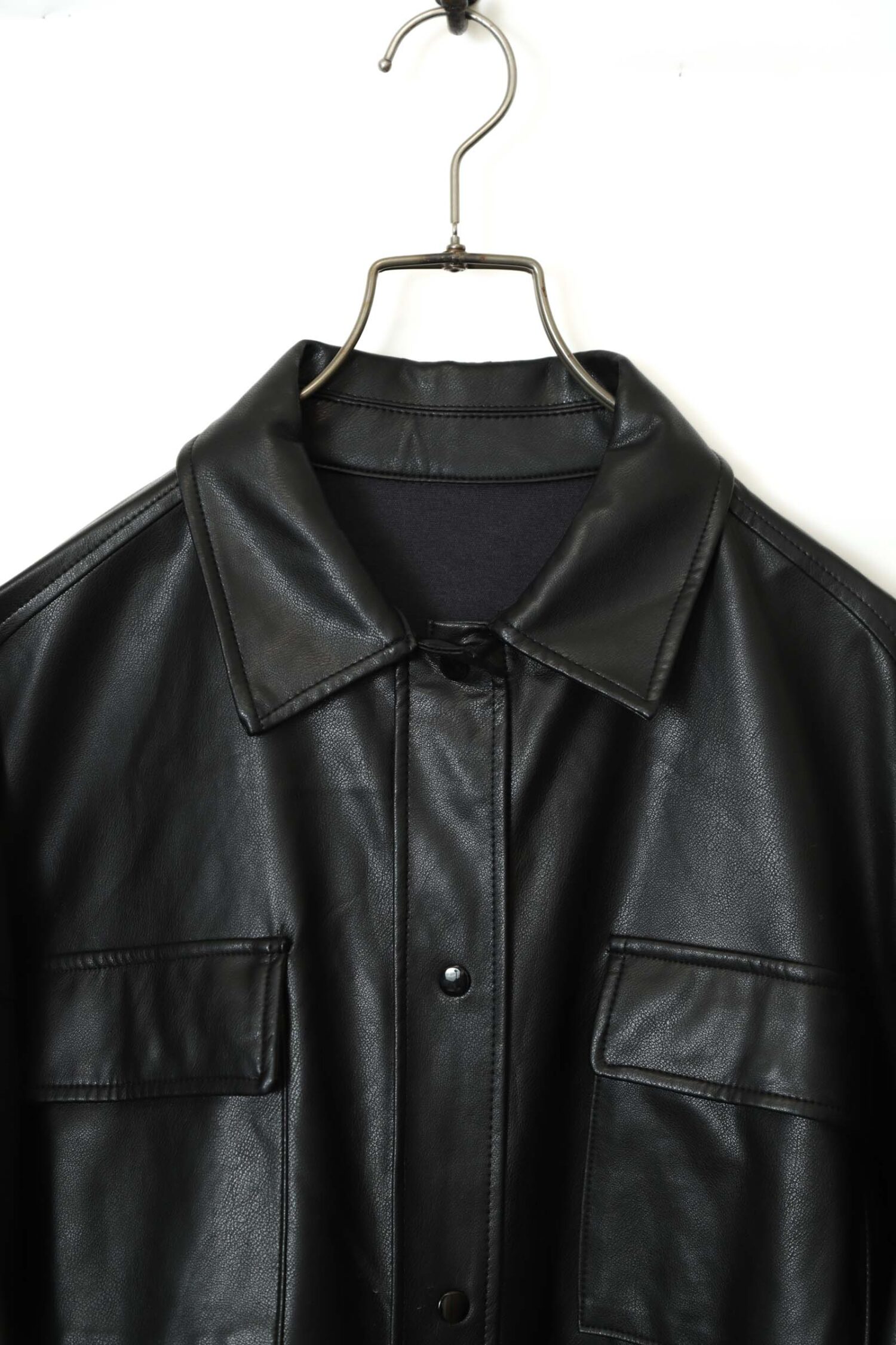 Alternative view of VINTAGE FAKE LEATHER SHIRT/XL