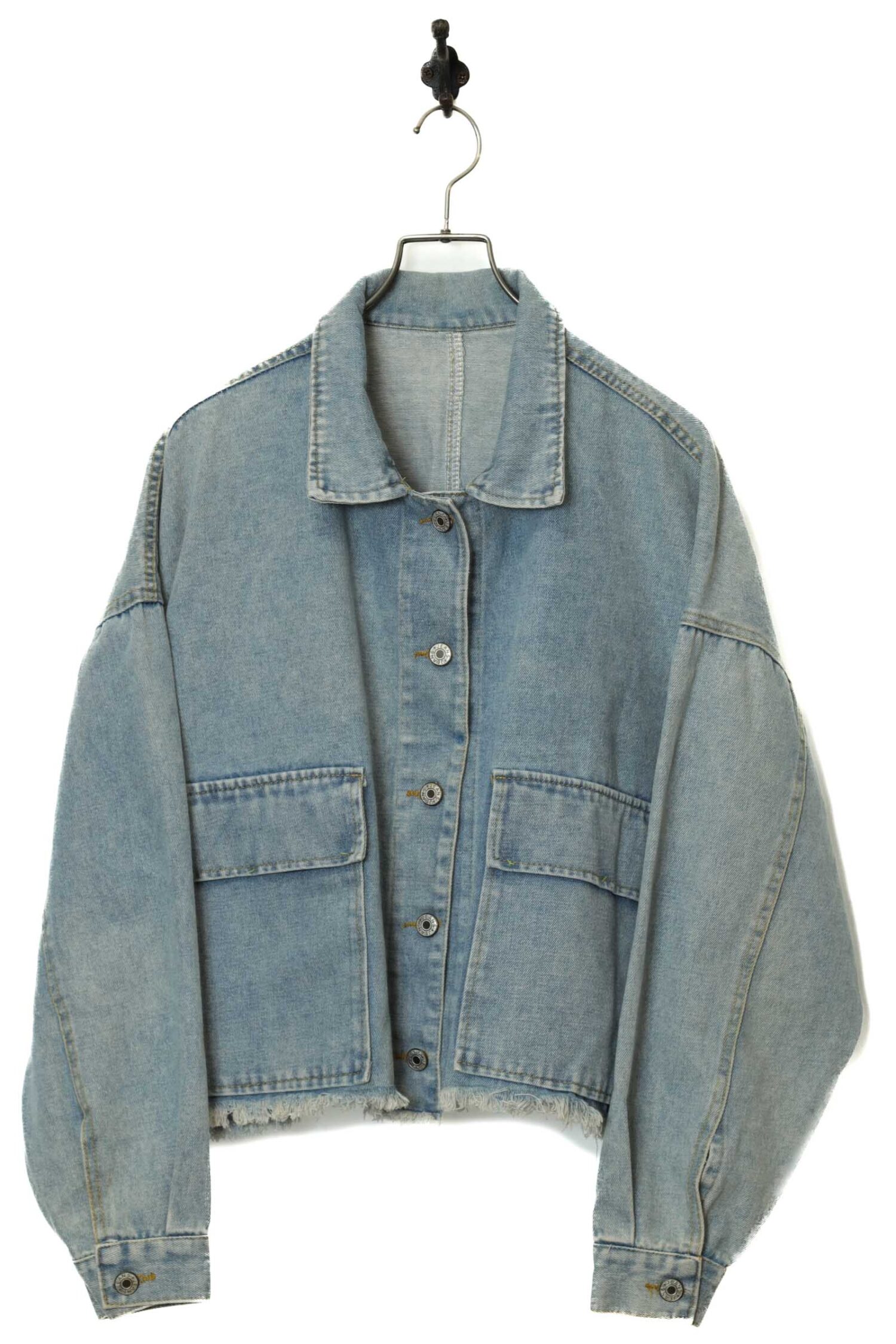 VINTAGE DENIM SHORT JACKET/XL