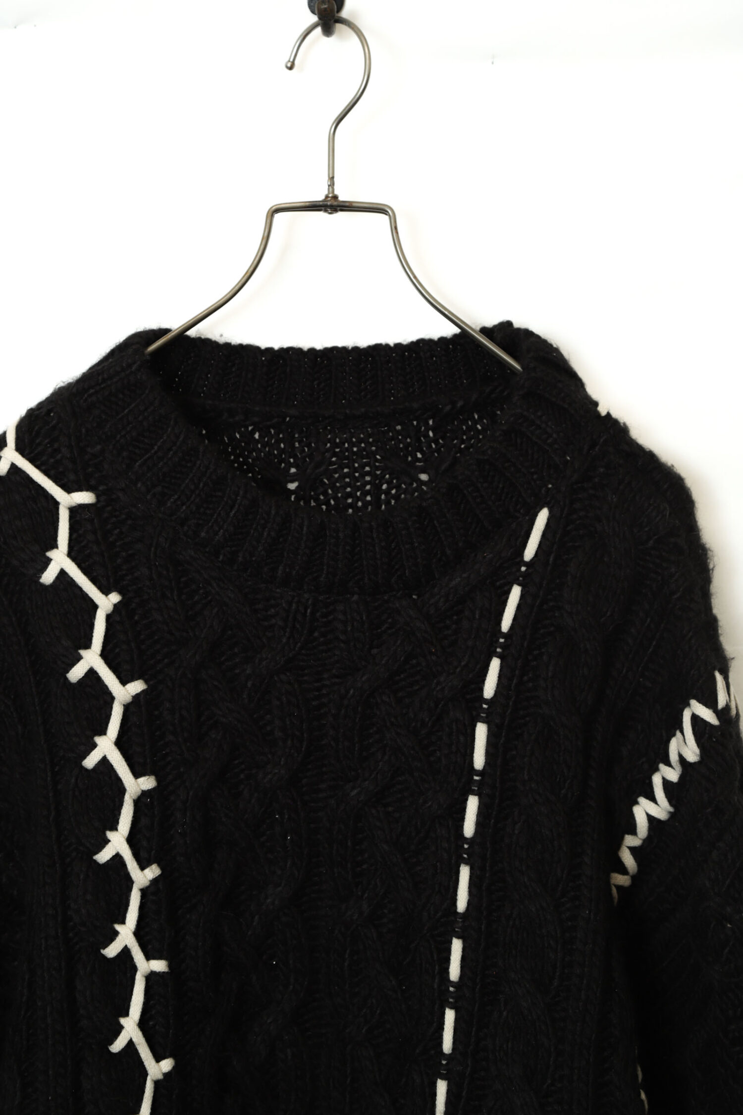 Alternative view of VINTAGE CABLE KNIT SWEATER/XL
