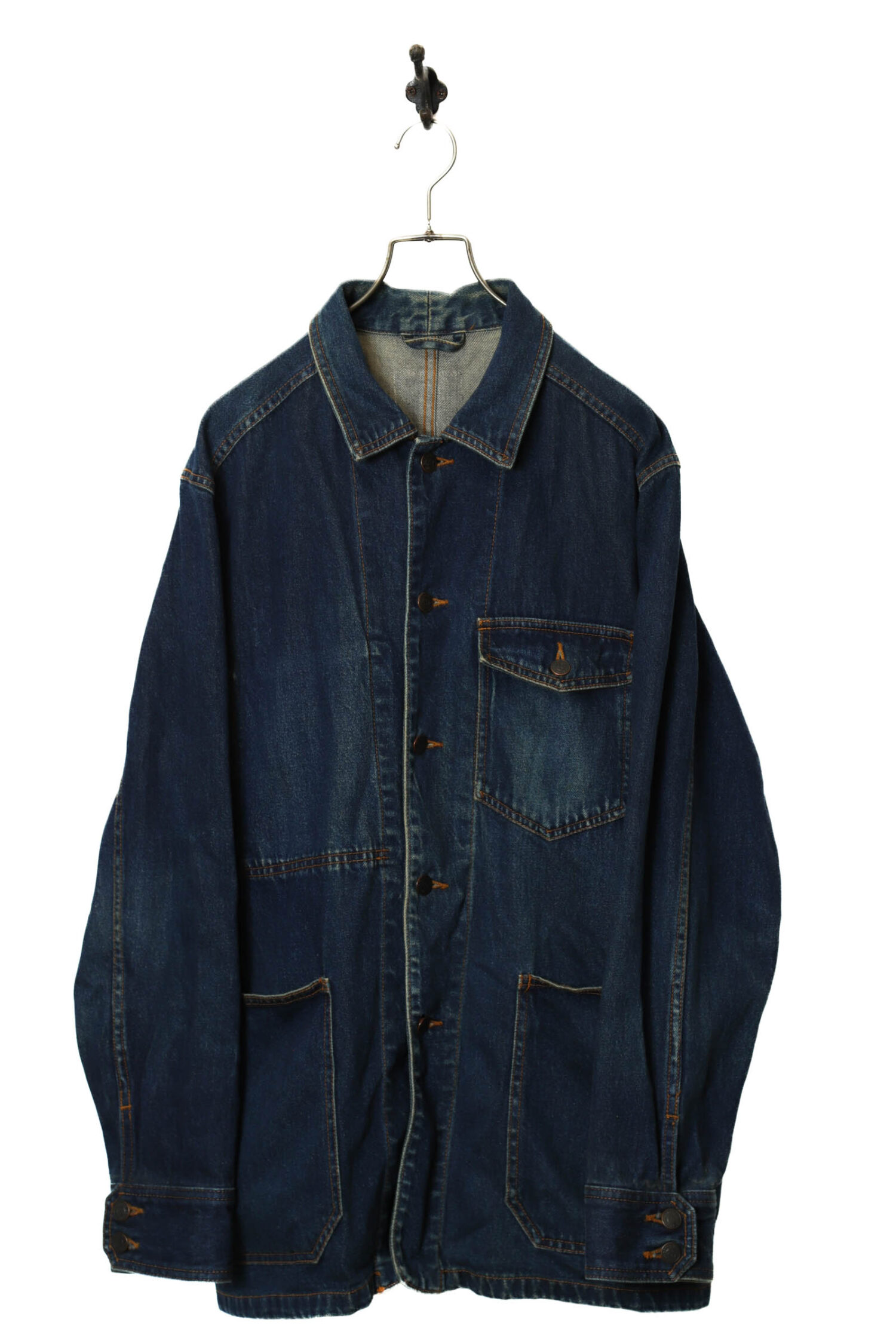 VINTAGE DENIM COVERALL JACKET/L